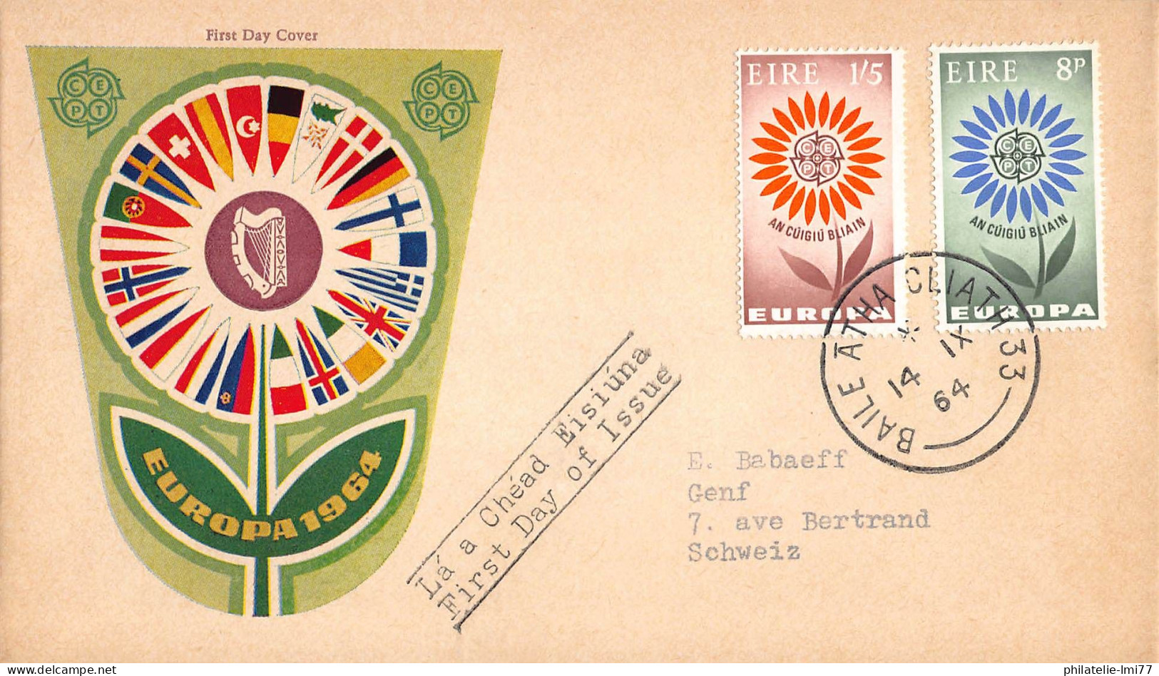 Irlande - FDC Europa 1964 - 1964