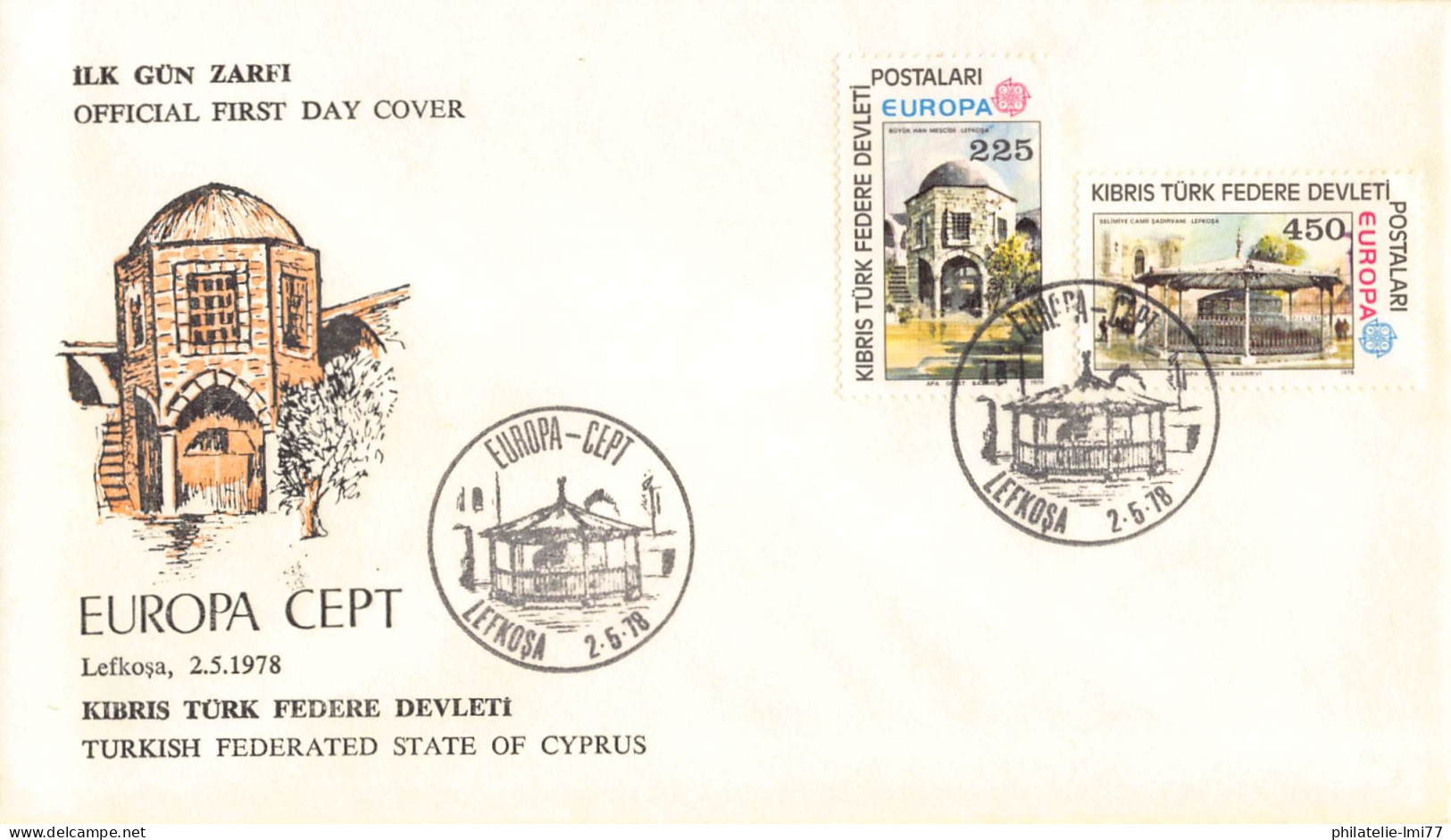 Turquie (Adm. Chypre) - FDC Europa 1978 - 1978