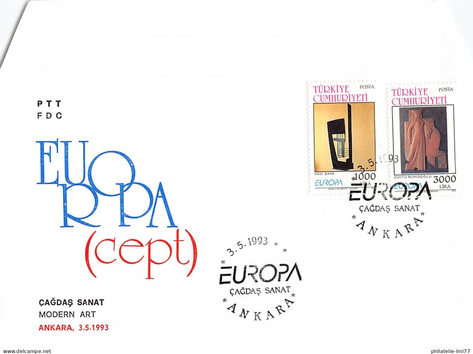 Turquie - FDC Europa 1993 - 1993