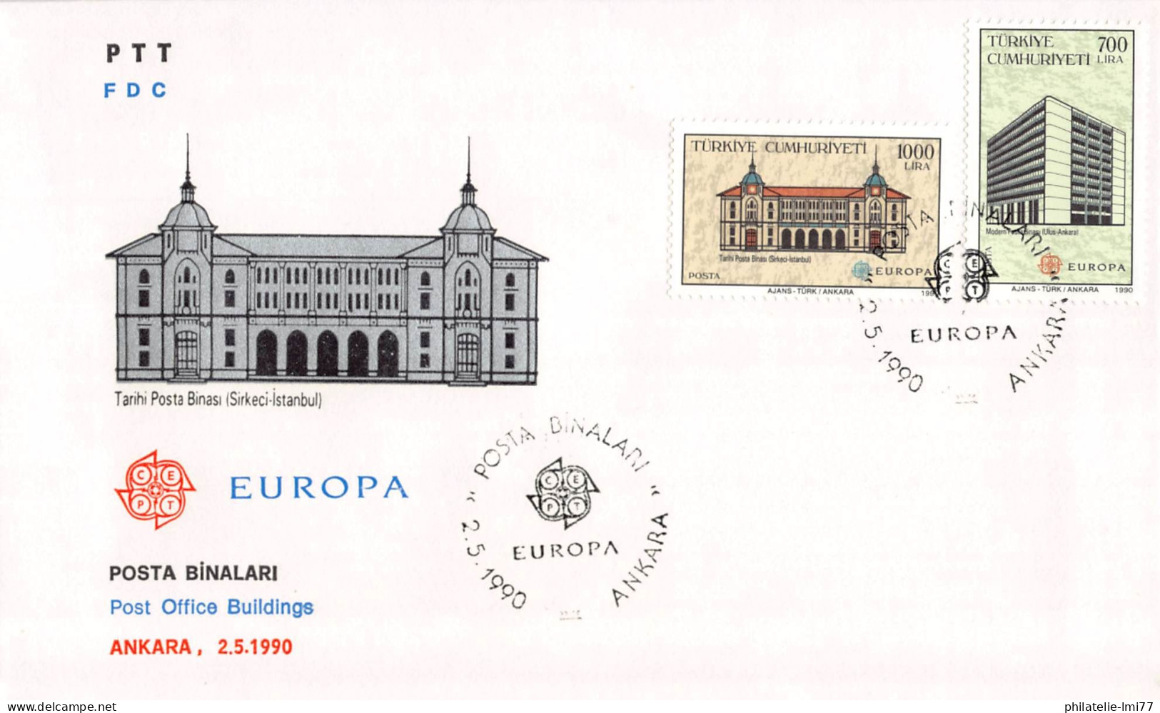 Turquie - FDC Europa 1990 - 1990