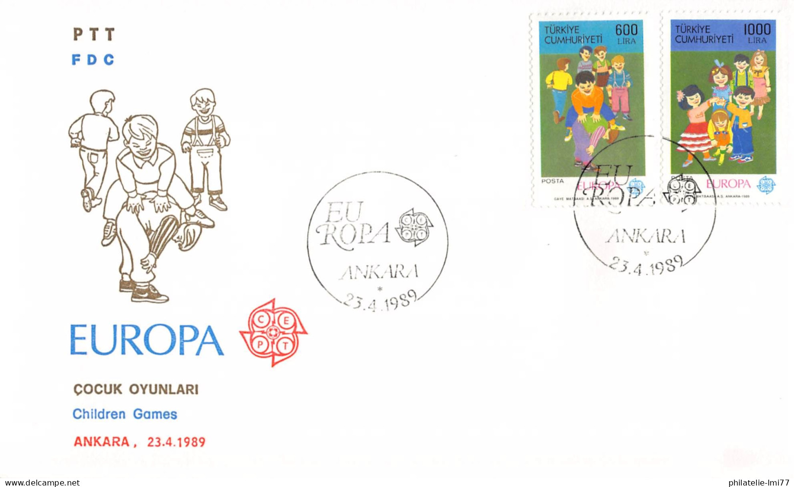 Turquie - FDC Europa 1989 - 1989