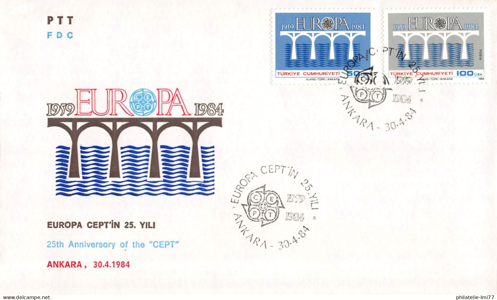 Turquie - FDC Europa 1984 - 1984