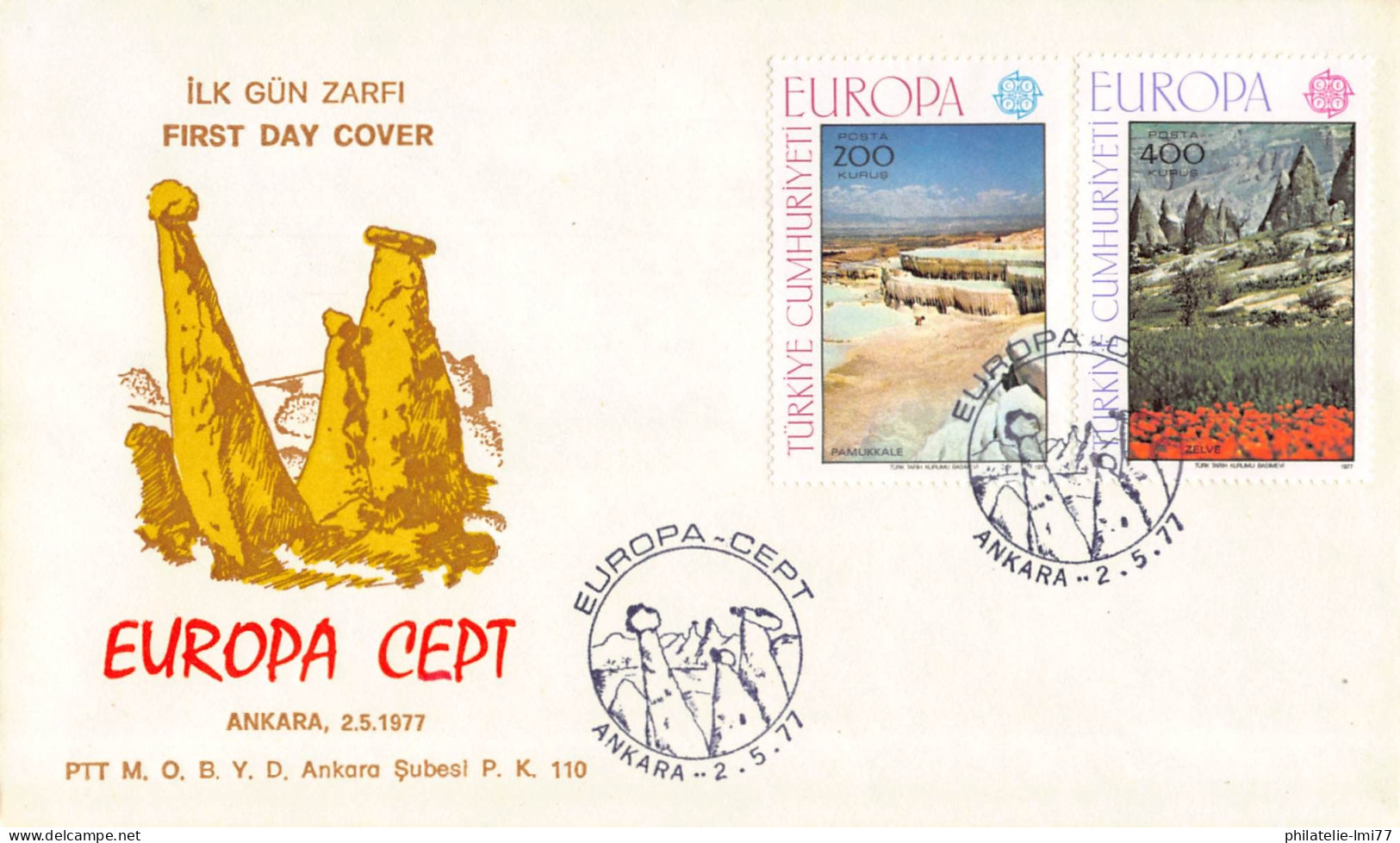 Turquie - FDC Europa 1977 - 1977