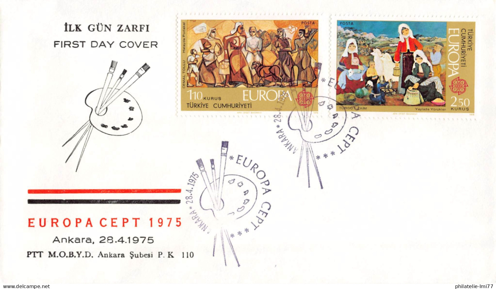 Turquie - FDC Europa 1975 - 1975