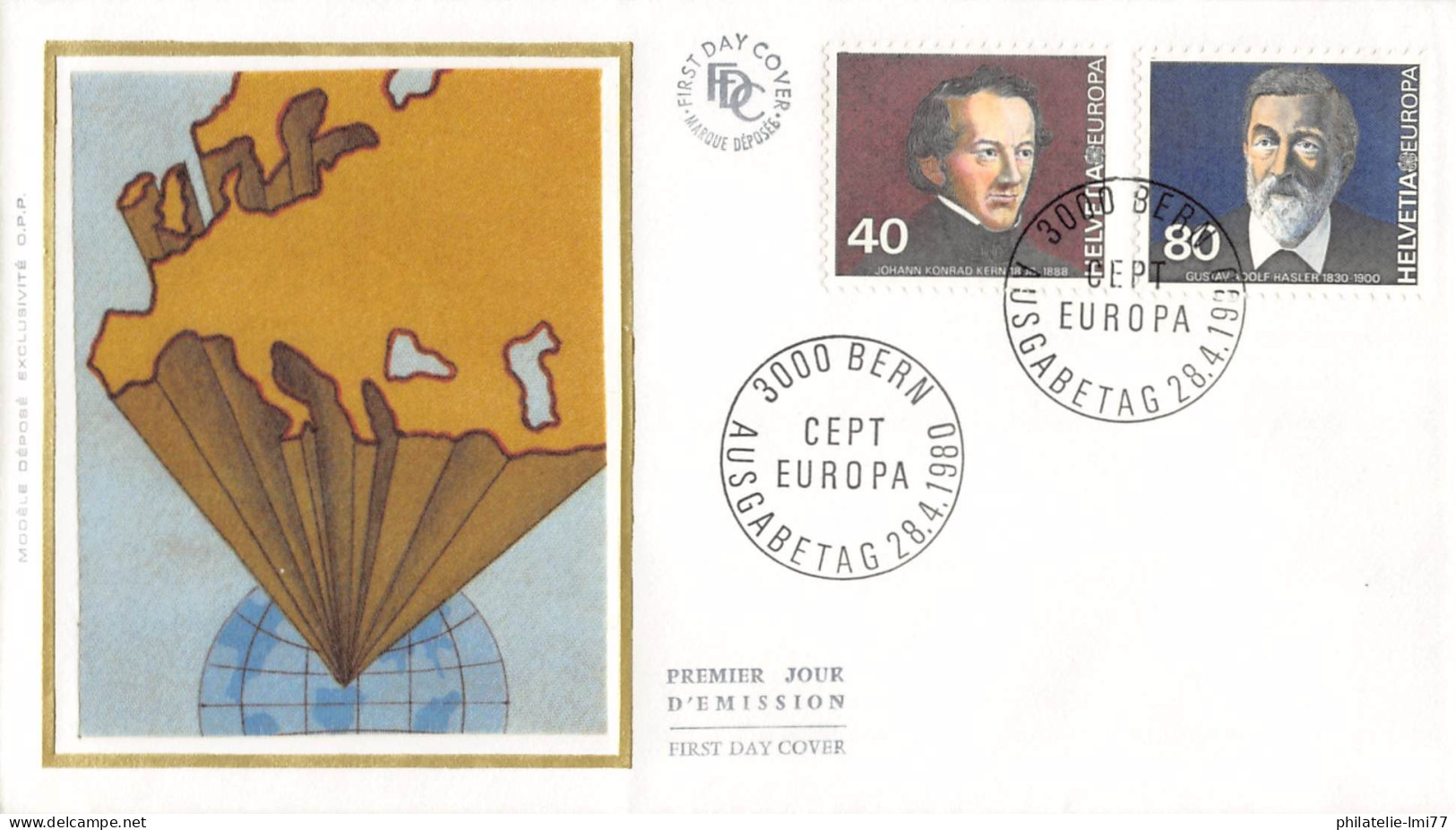 Suisse - FDC Europa 1980 - 1980
