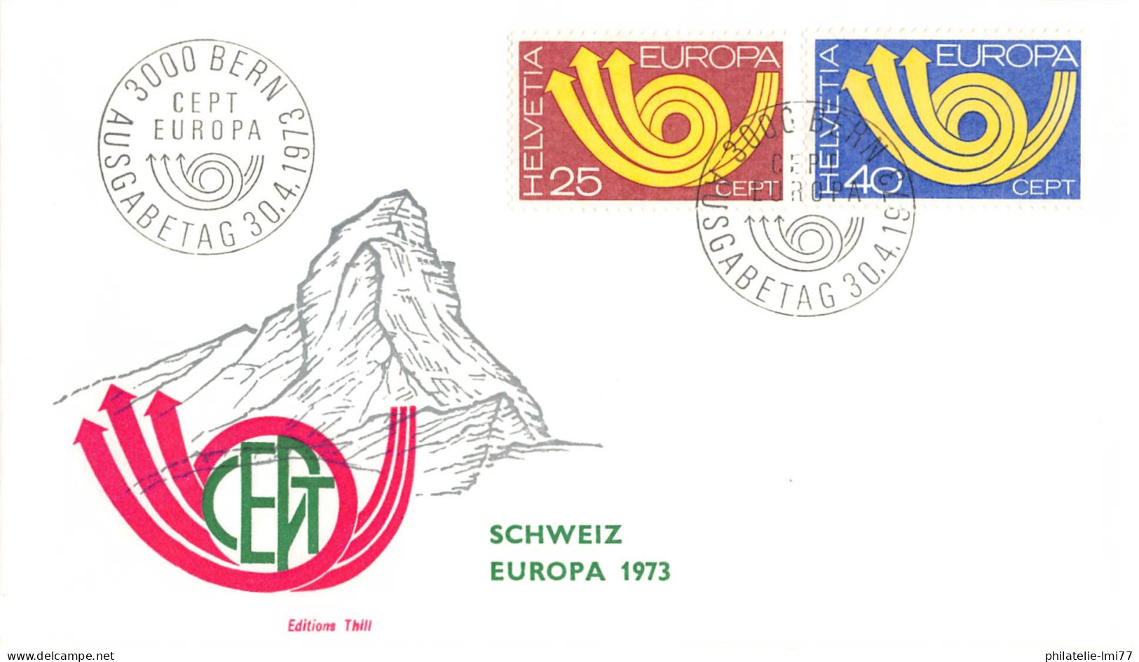 Suisse - FDC Europa 1973 - 1973
