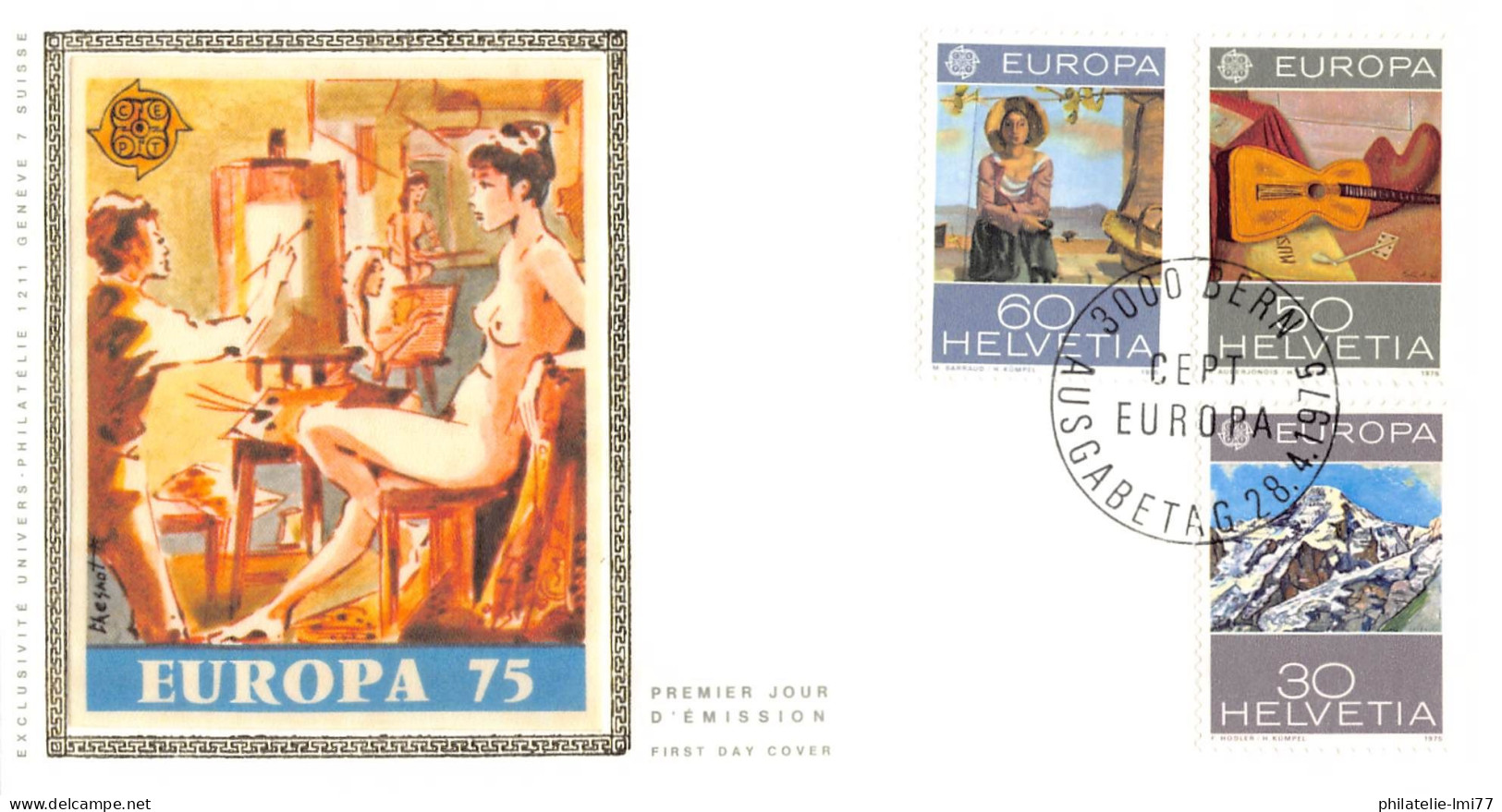 Suisse - FDC Europa 1975 - 1975