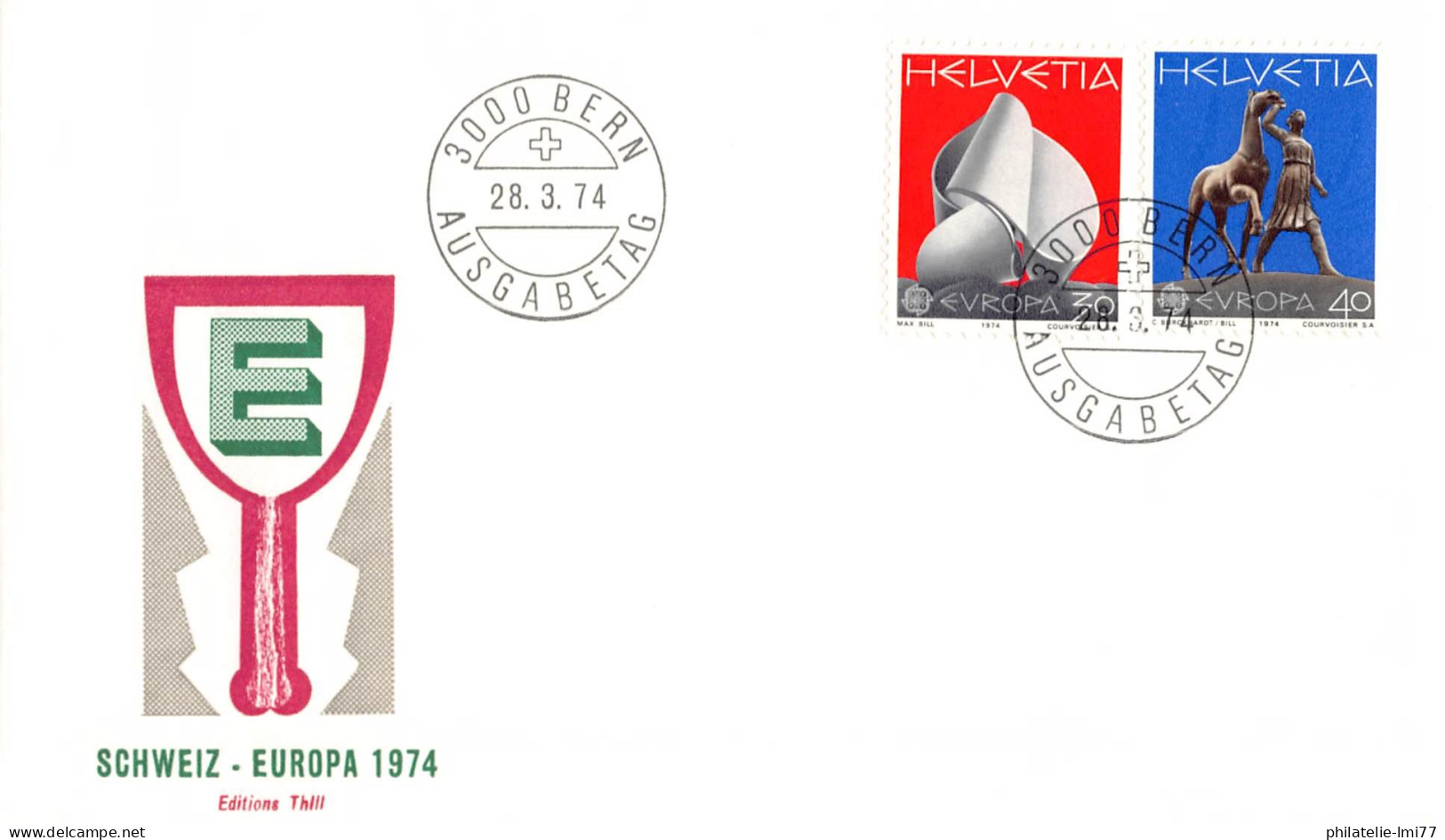 Suisse - FDC Europa 1974 - 1974