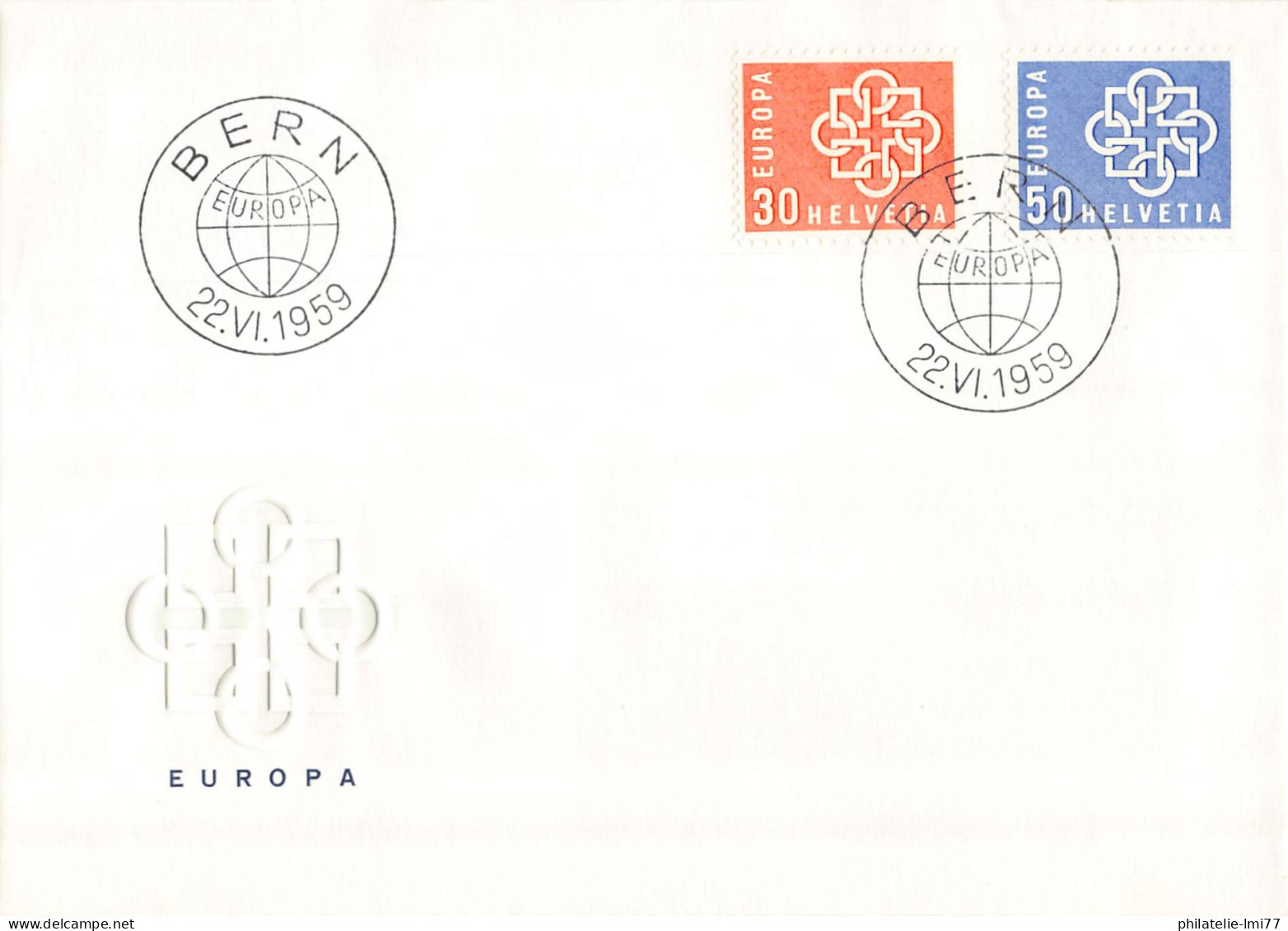 Suisse - FDC Europa 1959 - 1959