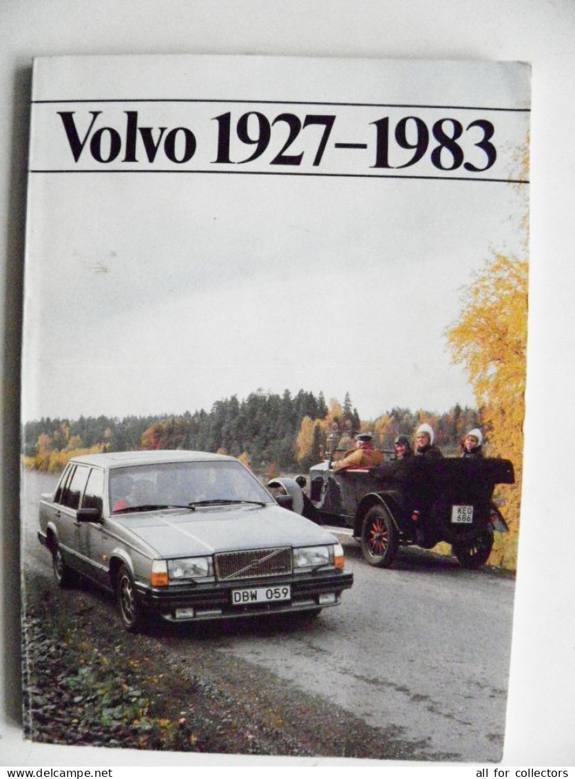 Issue In French VOLVO 1927/1983 74 Pages Cars Auto Transport History Printed In Sweden - Voitures