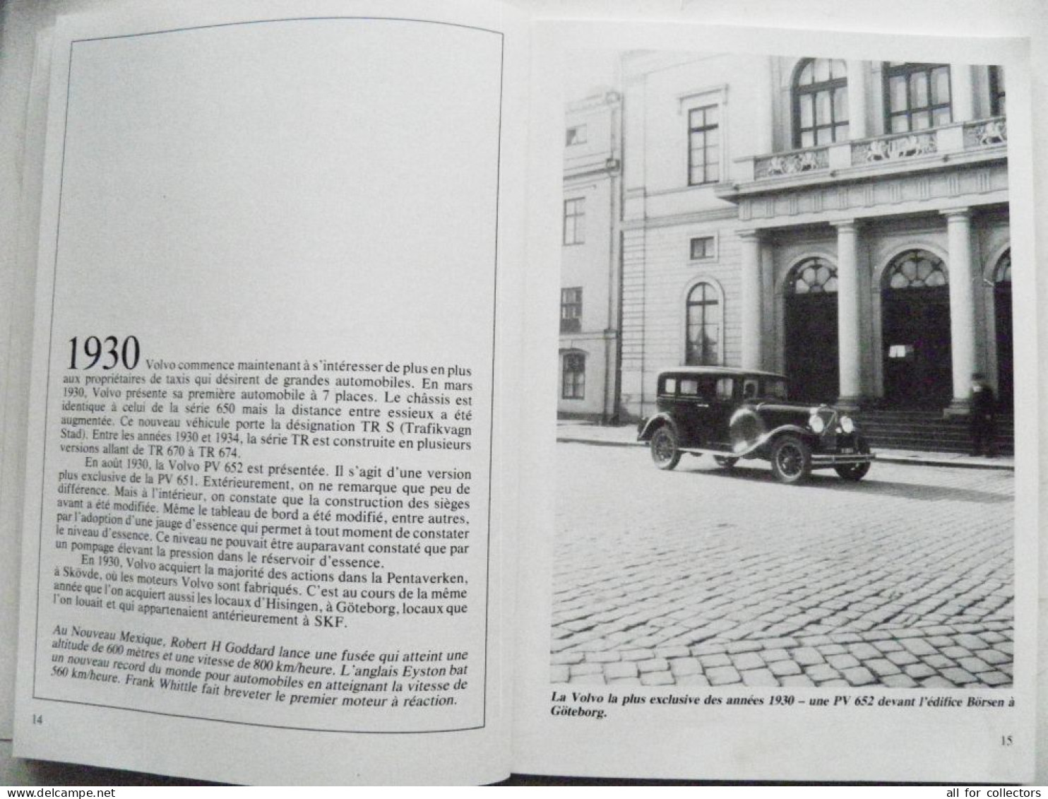 issue in french VOLVO 1927/1983 74 pages cars auto transport history printed in Sweden