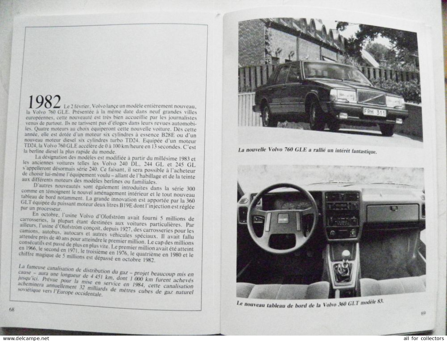 issue in french VOLVO 1927/1983 74 pages cars auto transport history printed in Sweden