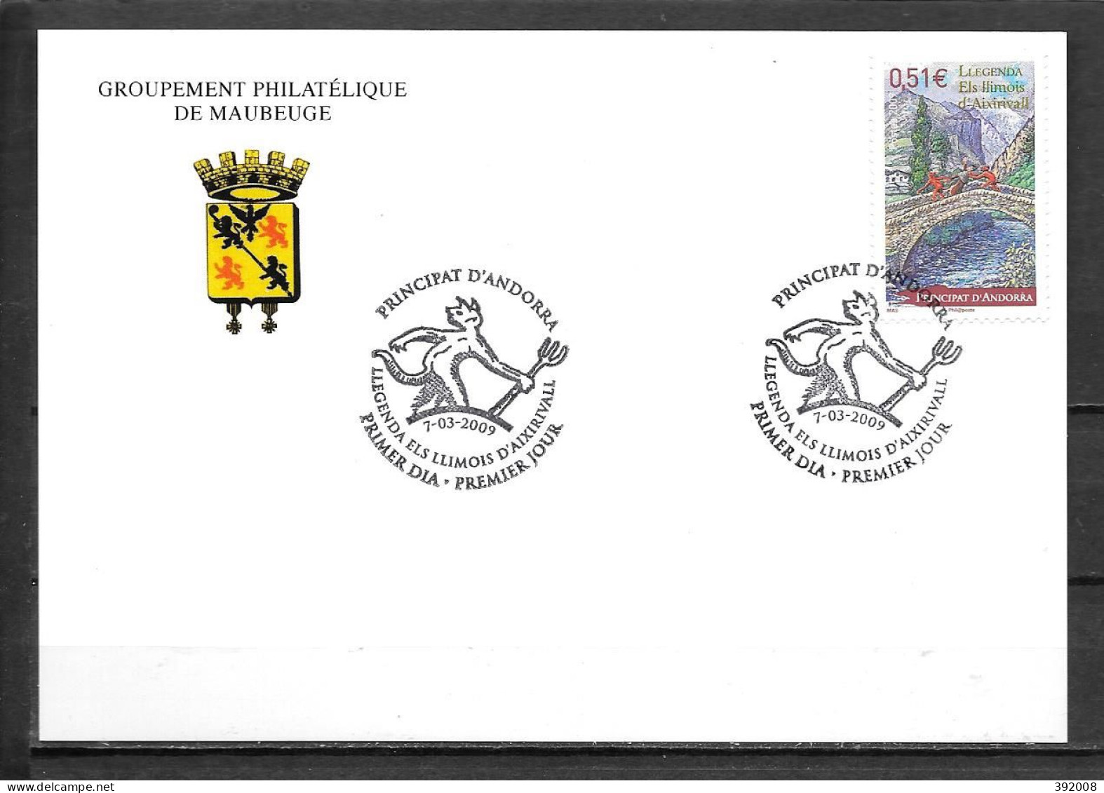 2009 - 669 - Légende - 11 - FDC