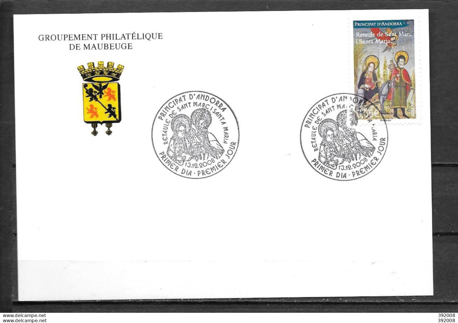 2008 - 664- Le Roc D'Enclar - 11 - FDC