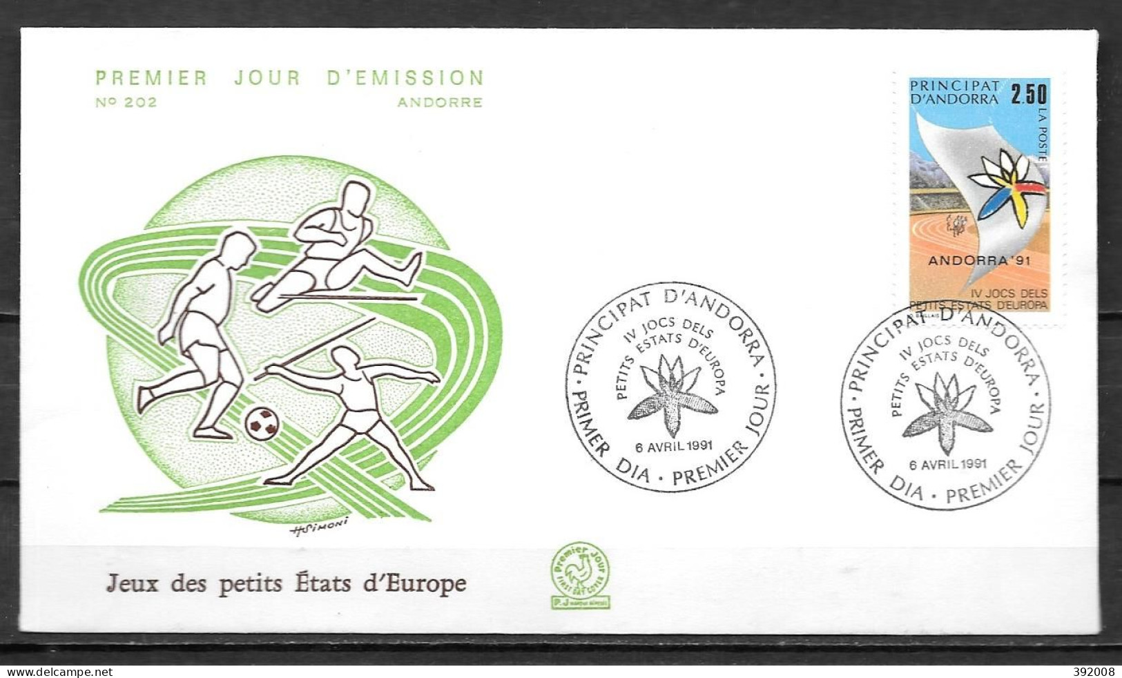1991 - 401 - Jeux Sportifs - 9 - FDC