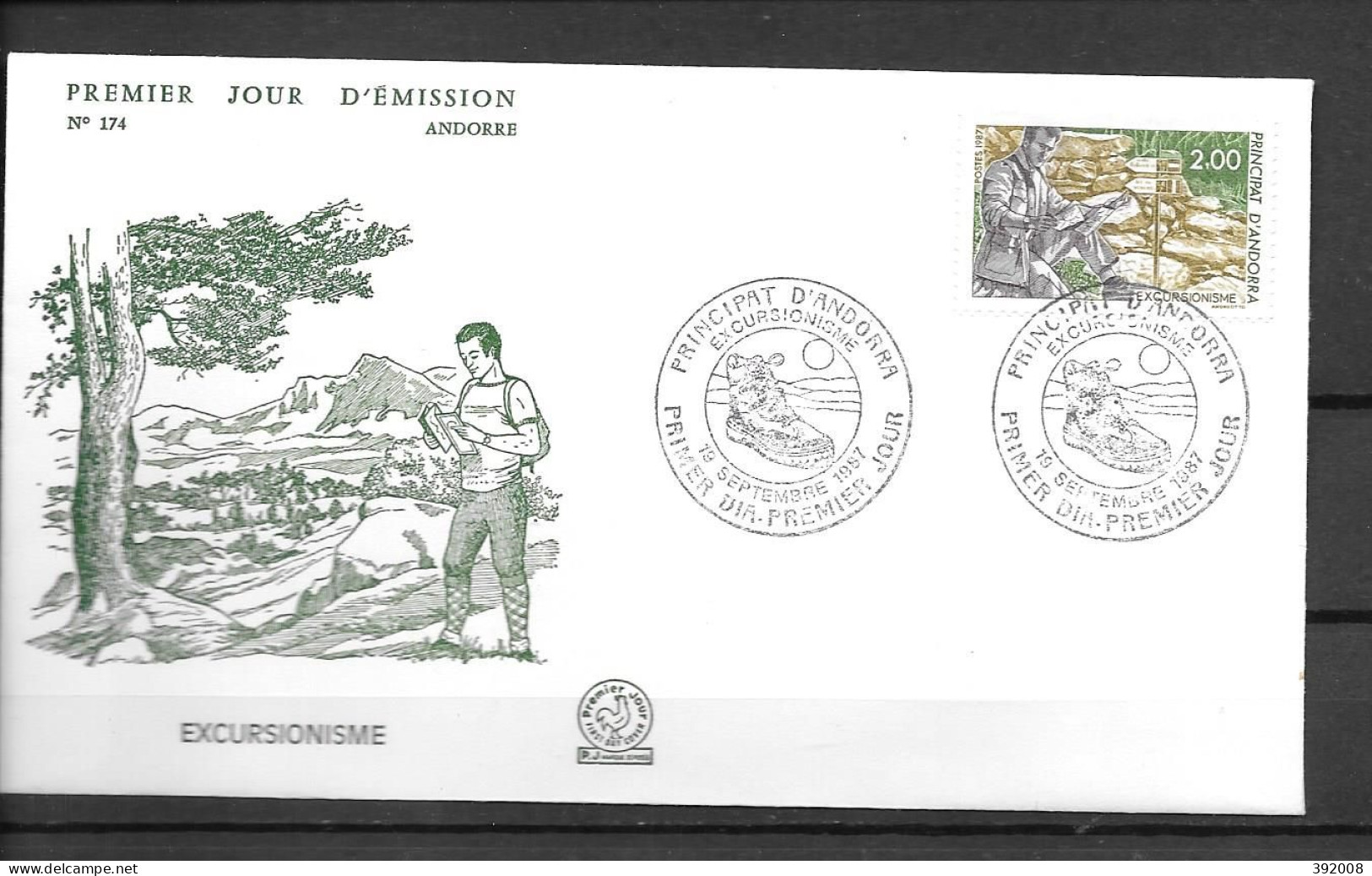 1987 - 364 - Tourisme - 7 - FDC