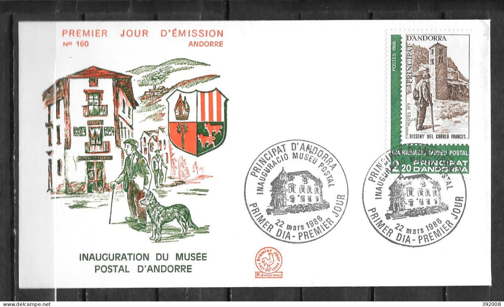1986 - 345 - Musée Postal - FDC