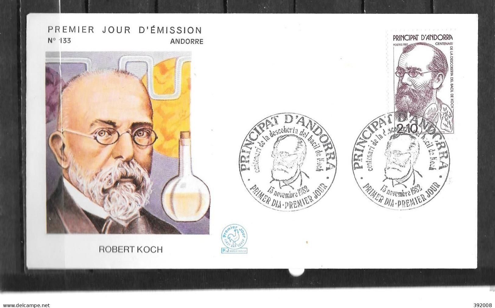 1982 - 308 - Robert Koch - 5 - FDC