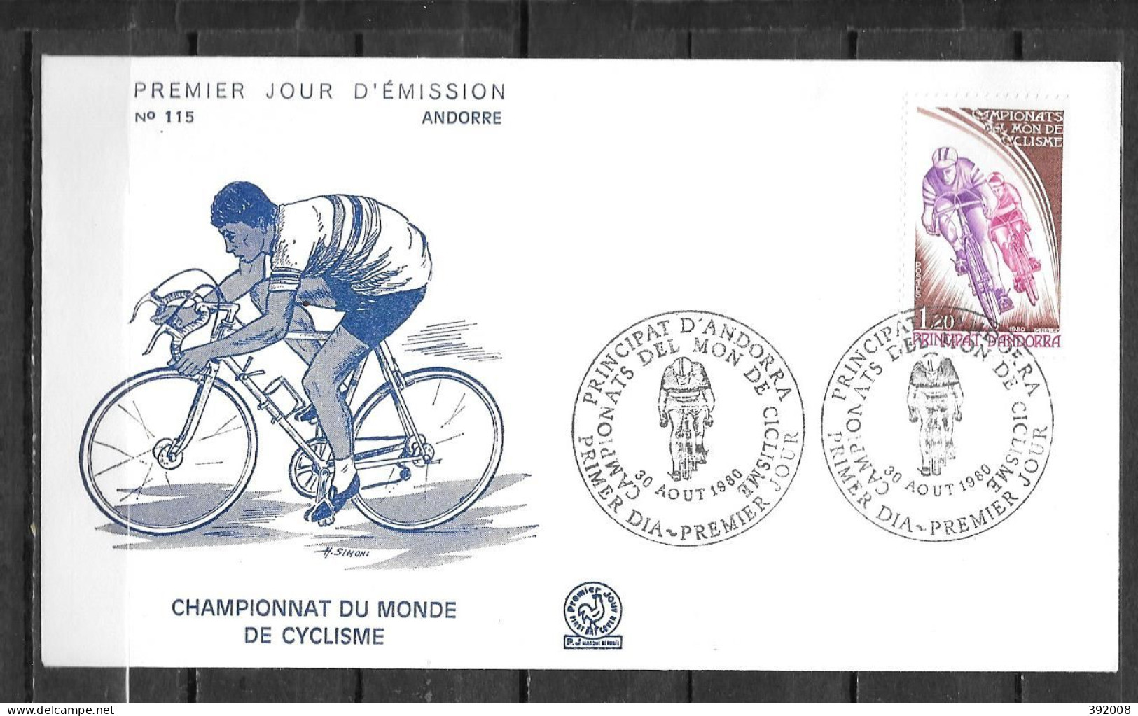 1980 - 288 - Championnat Du Monde De Cyclisme - 4 - FDC