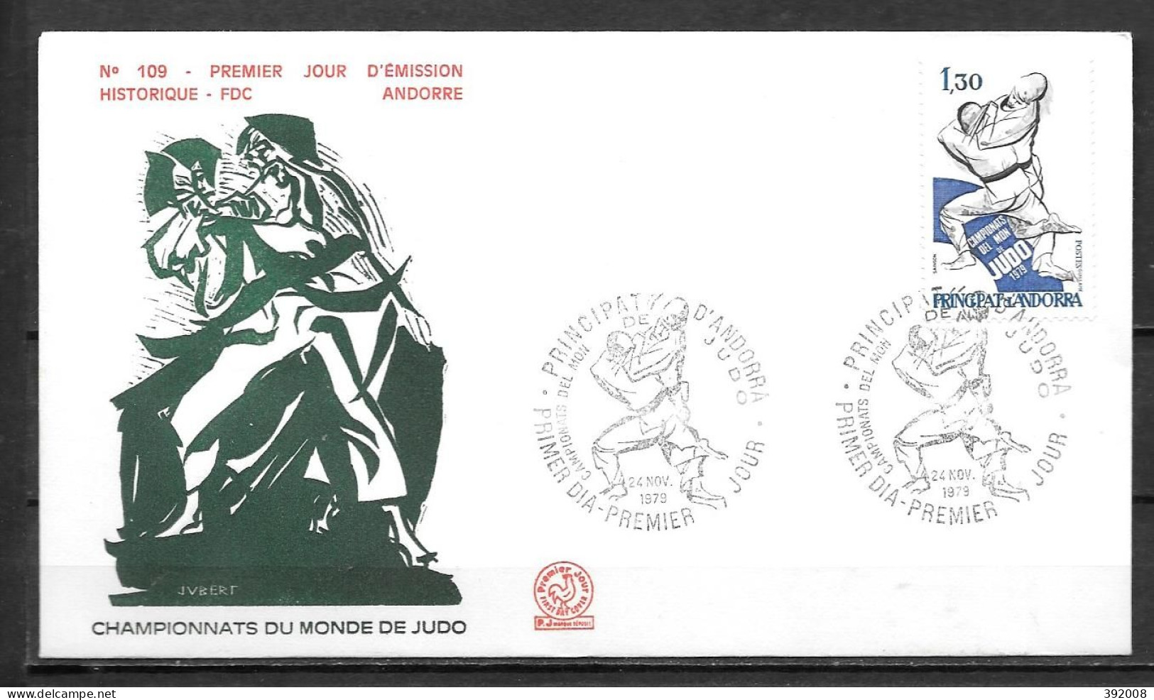 1979 - 281 - Judo Championnat Du Monde - 3 - FDC