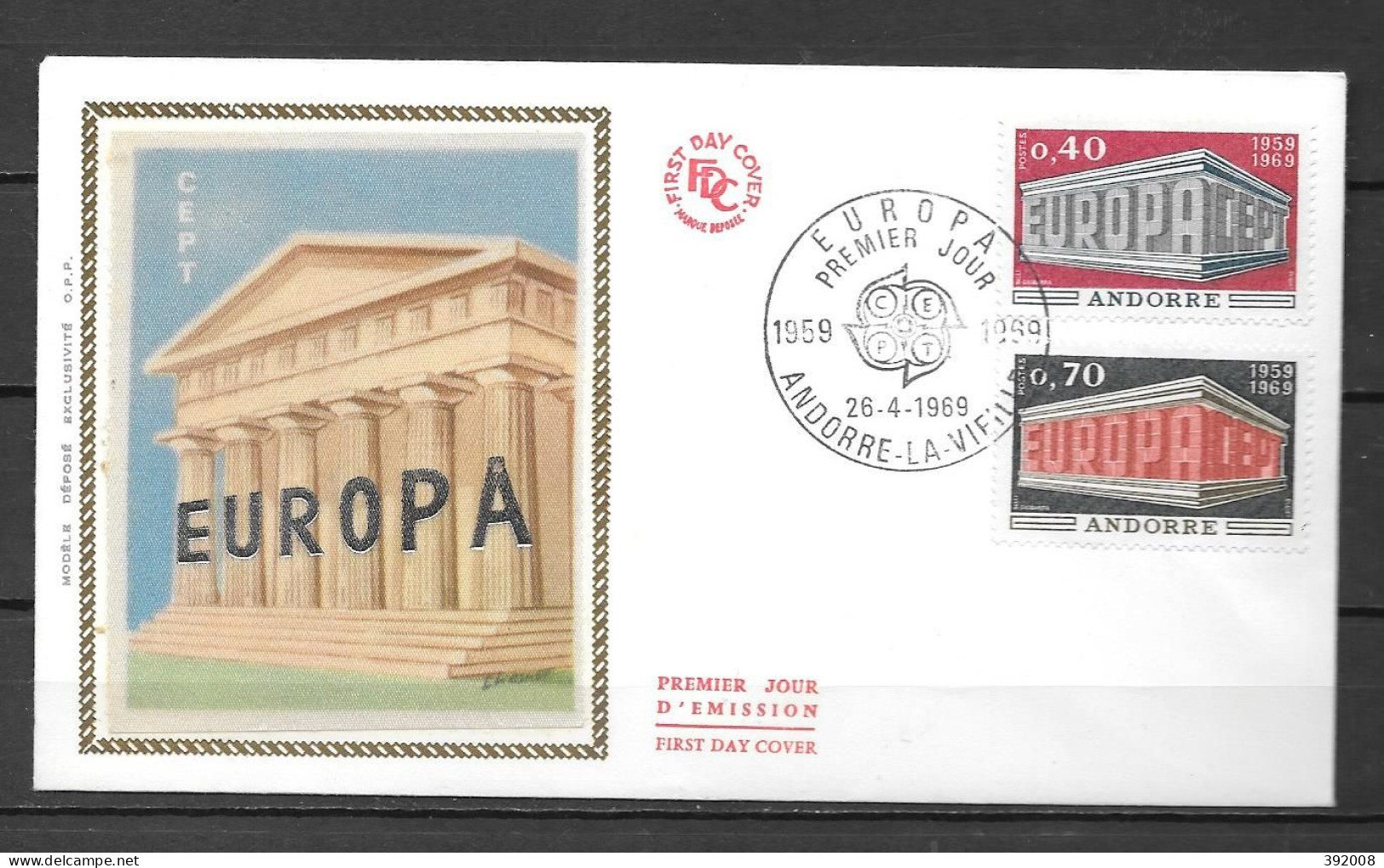 1969 - 194 à 195 - Europa - 11 - FDC