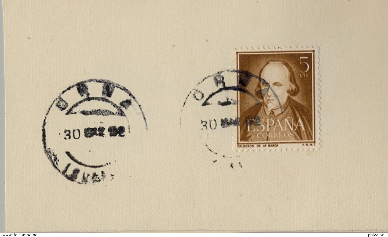 1952 HUESCA , FECHADOR DE ORNA DE GÁLLEGO - Cartas & Documentos