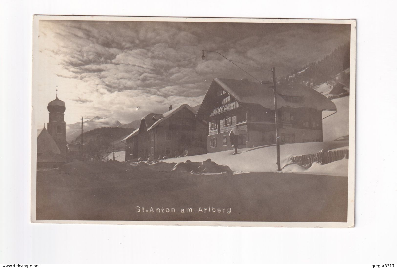 E5786) ST. ANTON Am ARLBERG - Verschneite Häuser U. Kirchturm - St. Anton Am Arlberg