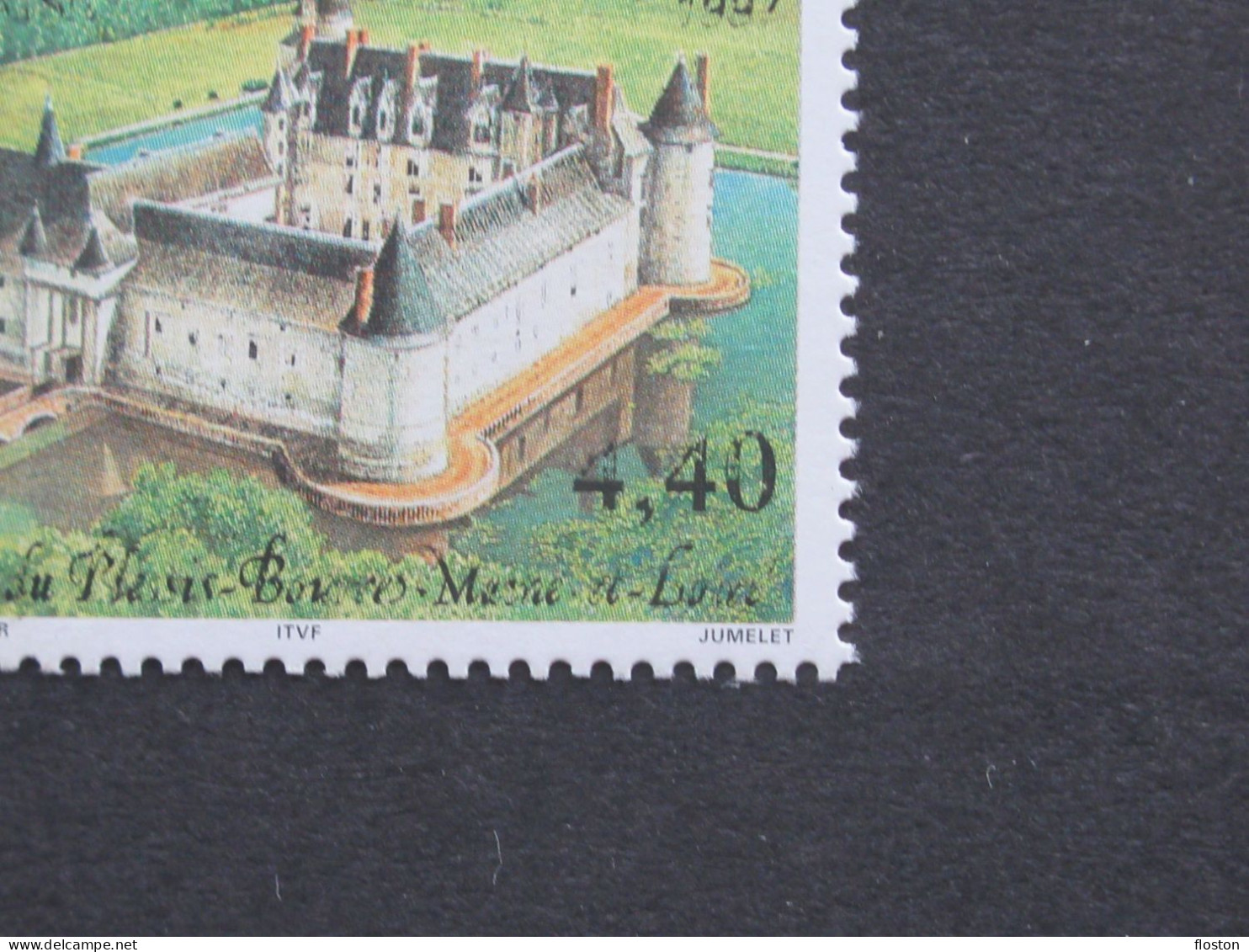 3081 - 4f40 - LUXE** - Château Du Plessis Bourré - Inscriptions Incomplètes - Signé Calves - Dentelés 12(1/2)x13(1/2) - Ungebraucht