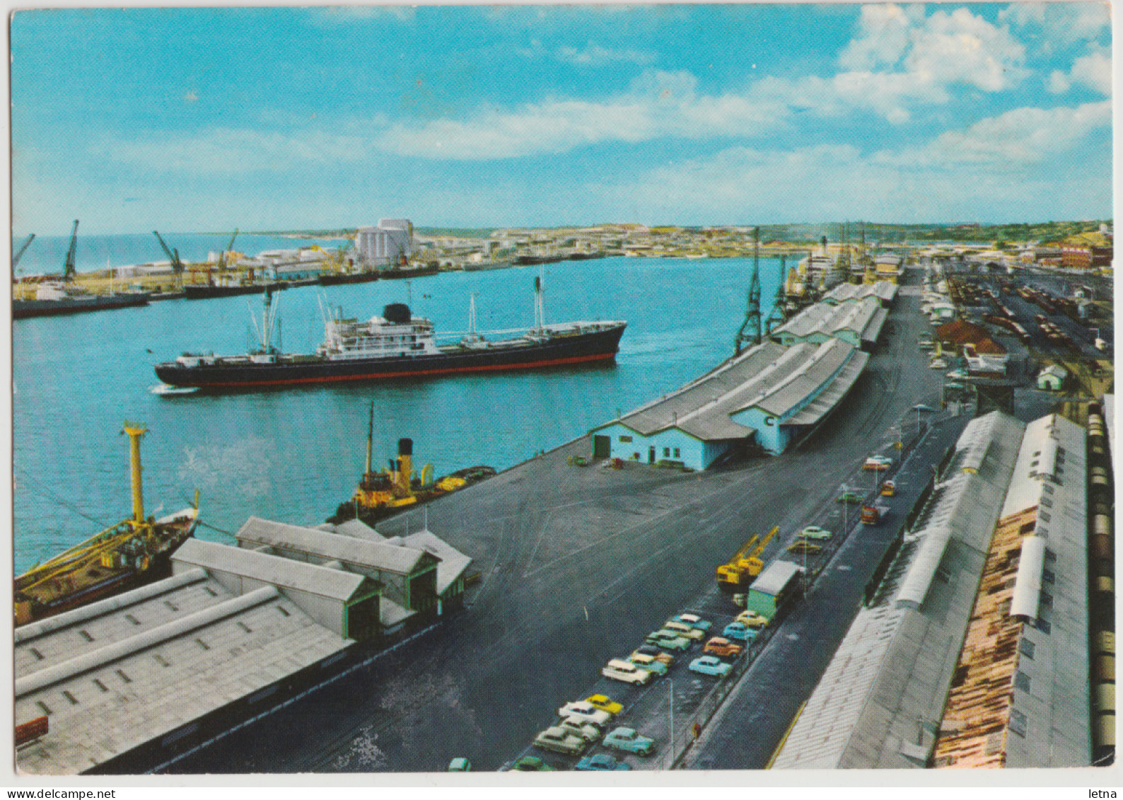 WESTERN AUSTRALIA WA Ship Wharves FREMANTLE Engelander Kruger 1035/21 Postcard C1960s - Fremantle