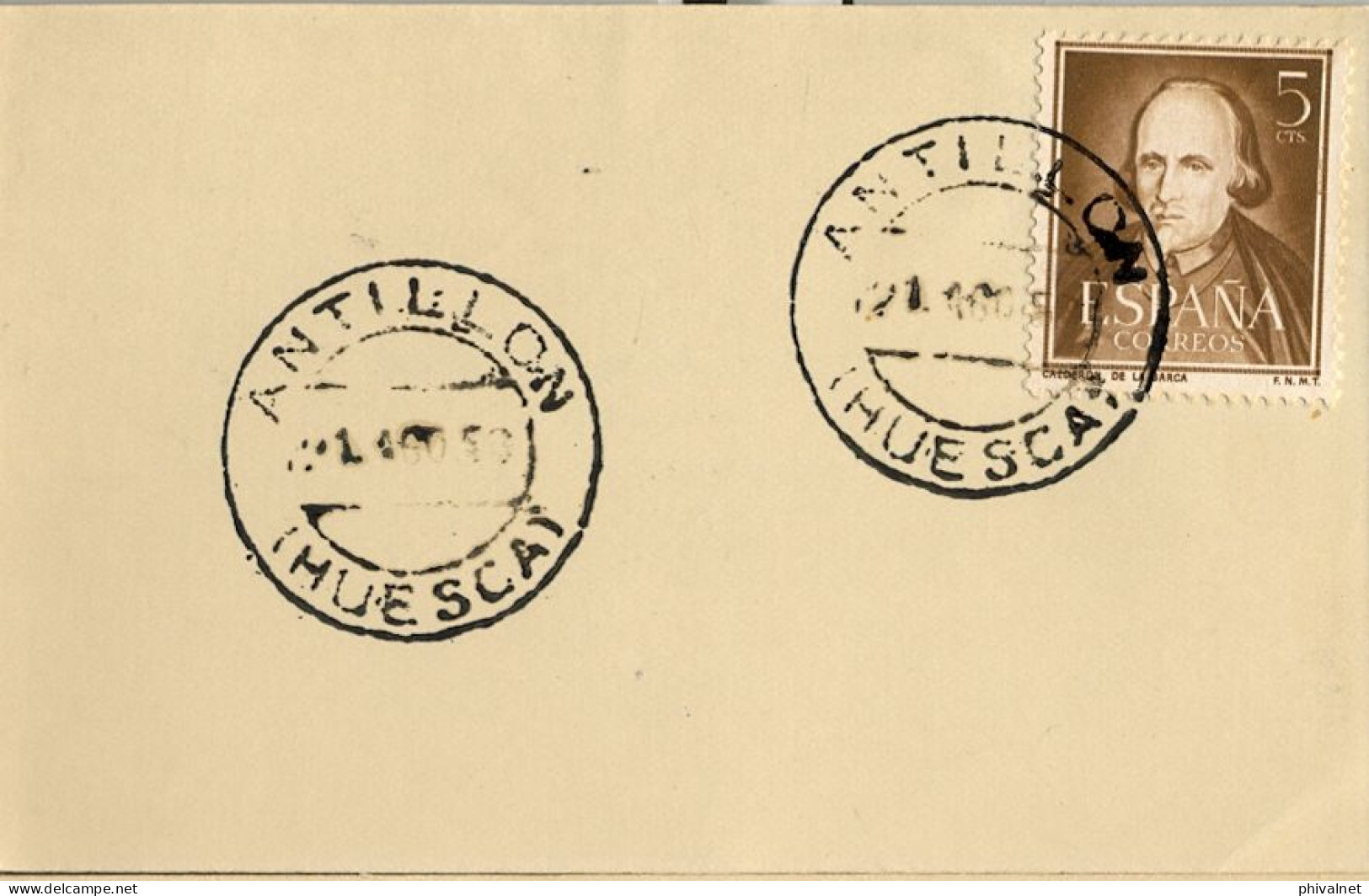 1953 HUESCA , FECHADOR DE ANTILLÓN - Lettres & Documents