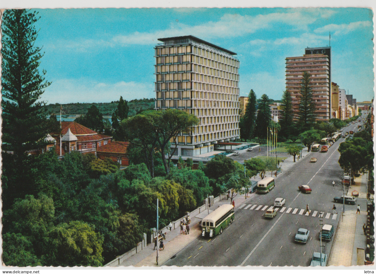 WESTERN AUSTRALIA WA St Georges Terrace PERTH Engelander Kruger 1035/2 Postcard C1960s - Perth