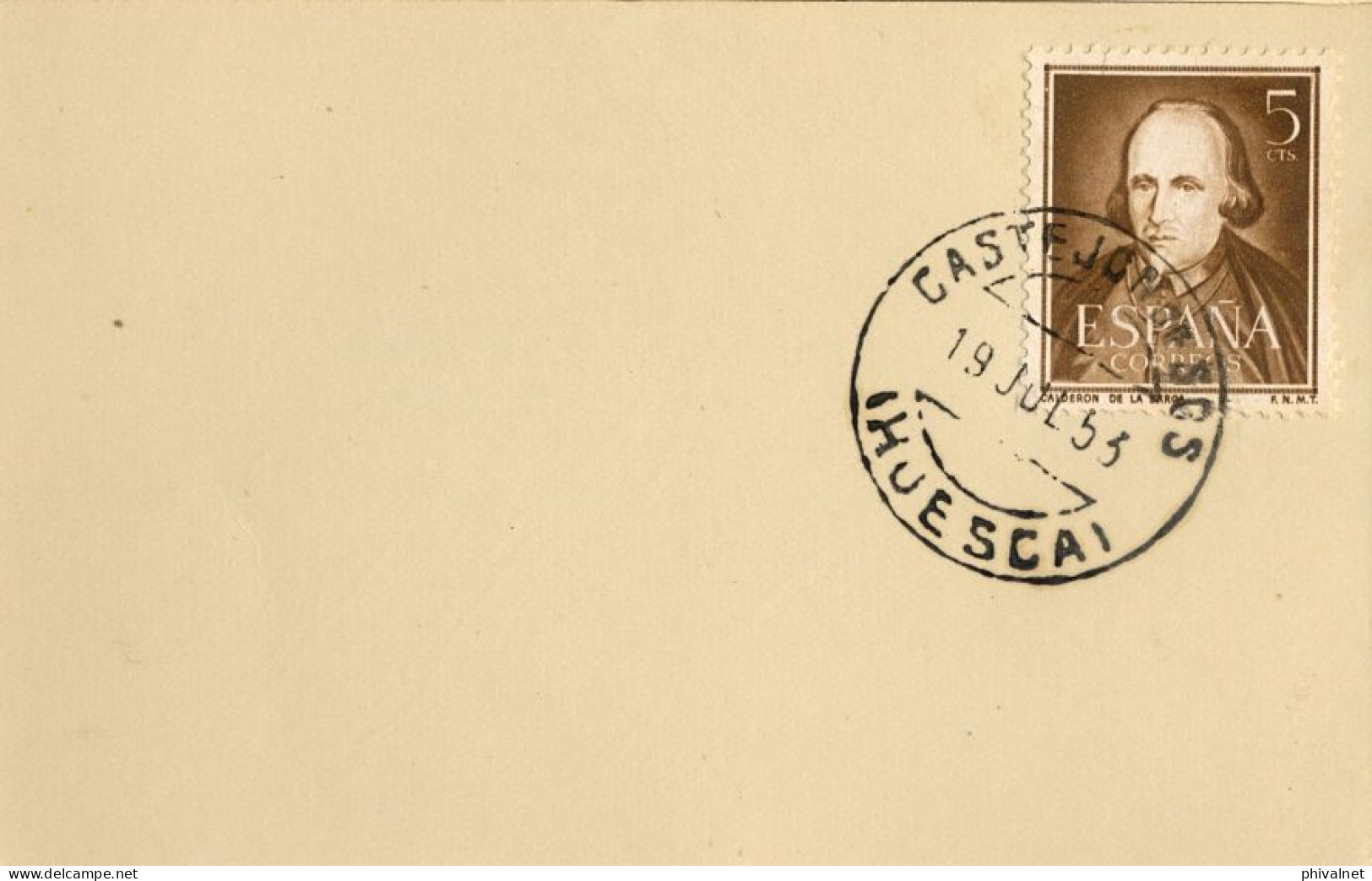 1953 HUESCA , FECHADOR DE CASTEJÓN DE SOS - Cartas & Documentos