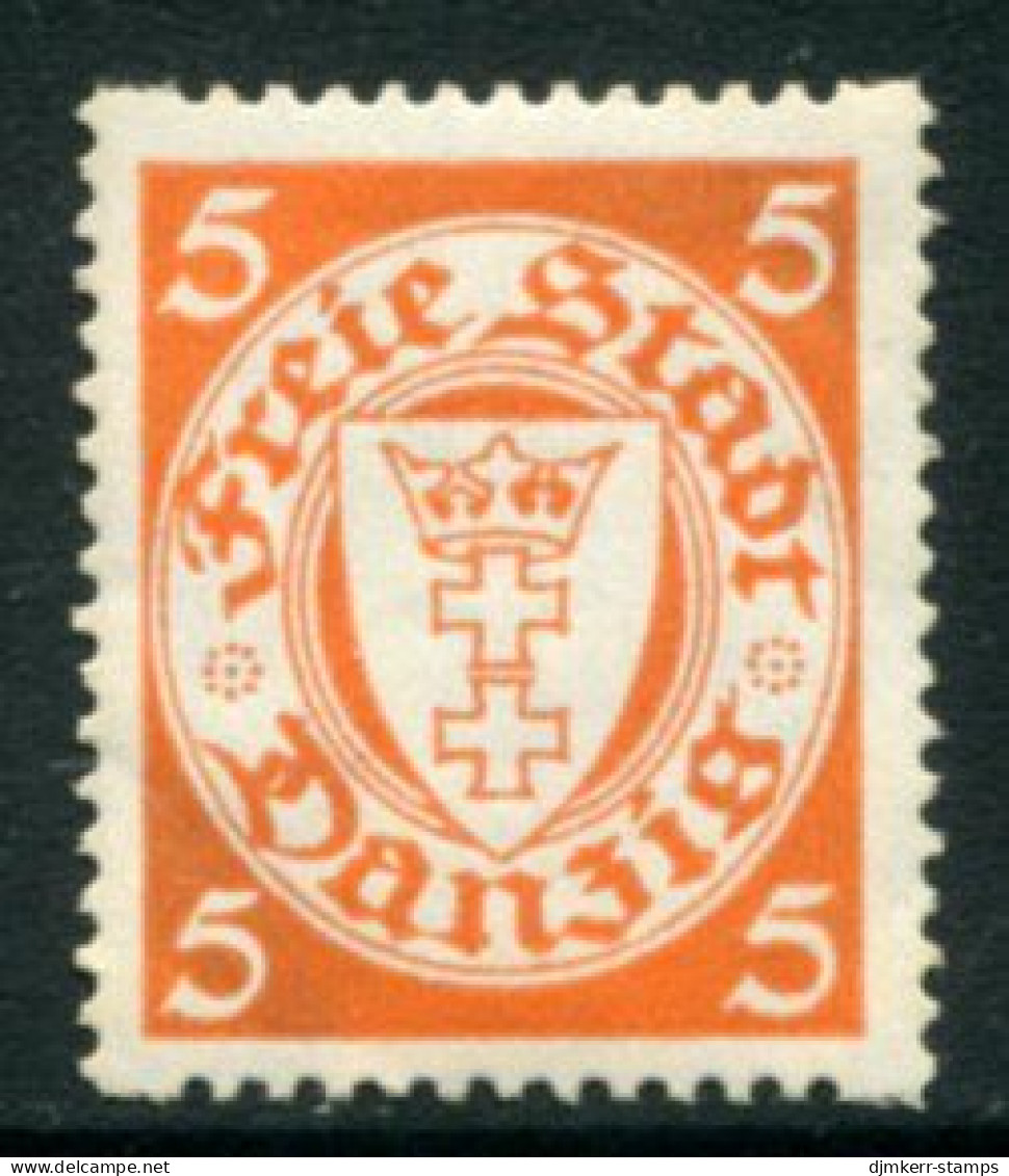 DANZIG 1938 Arms Definitive With Swastika Watermark 5 Pf. Coil  MNH / **.  Michel 290D - Ungebraucht