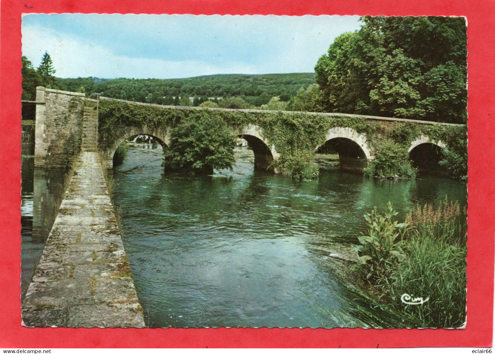 22 Environs De GOUAREC  Pont Sur Le Blavet Et Abbaye De Bon Repos CPSM Année 1963 Combier C I M - Gouarec