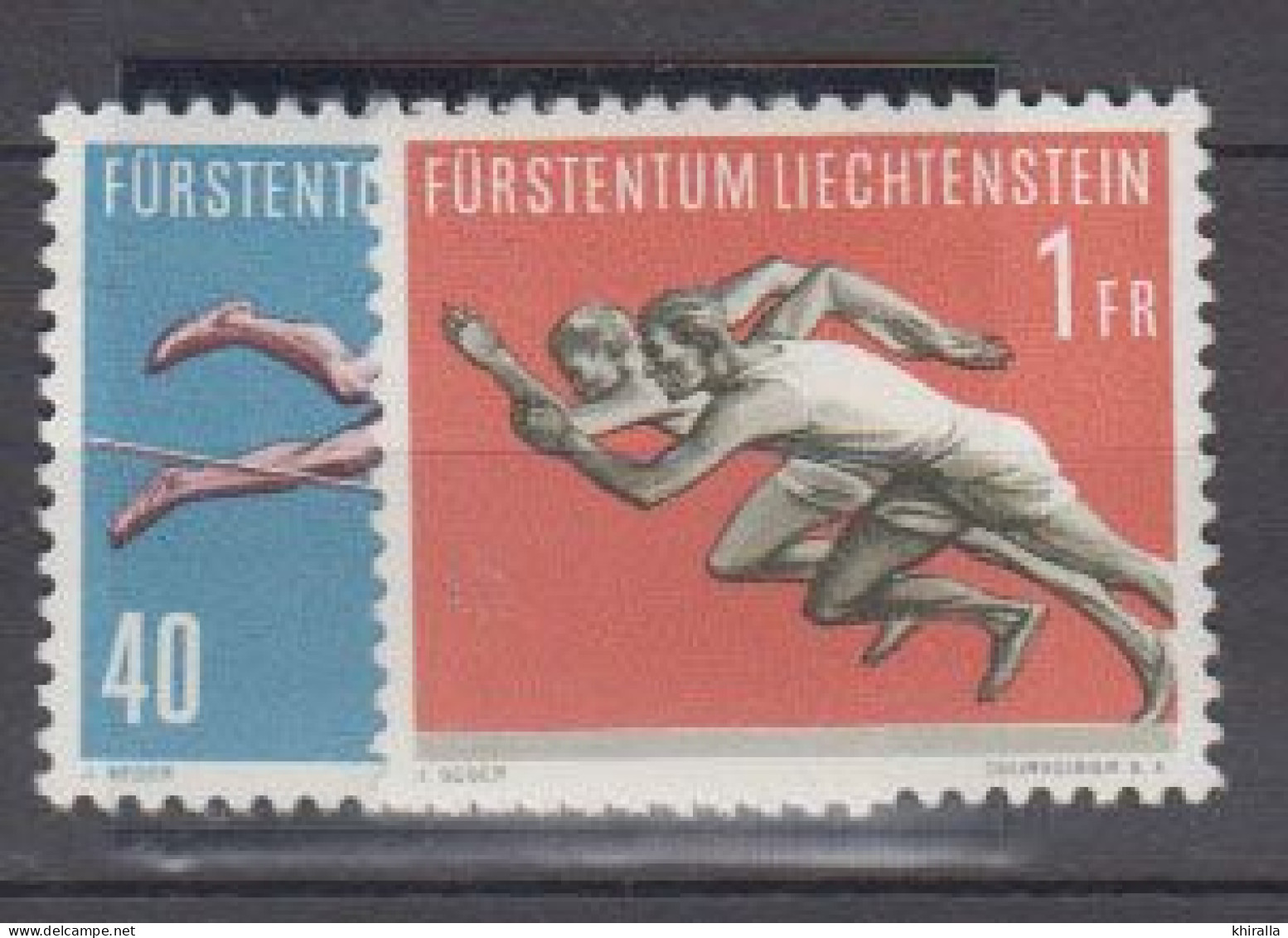 LIECHTENSTEIN   1956   N°  306 / 307    ( Nehf Sans Charniére )      COTE   24 € 00        ( D 349 ) - Neufs