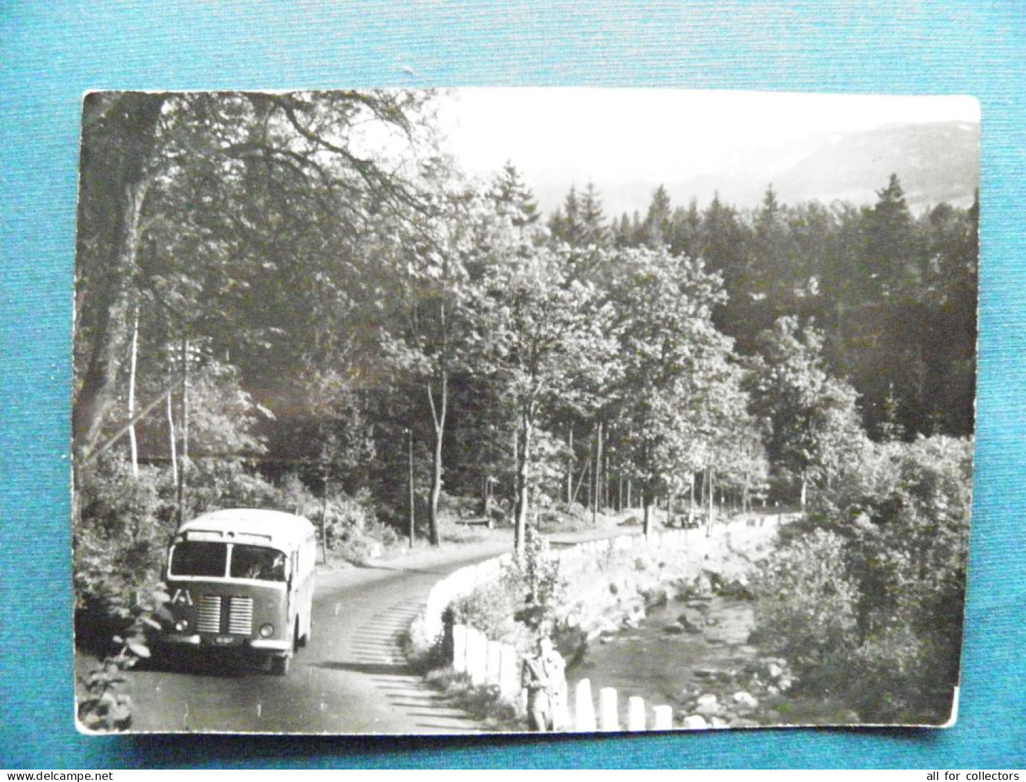 Post Card Sent In Poland Poznan Bridge 1962 Transport Bus Szklarska Poreba - Storia Postale