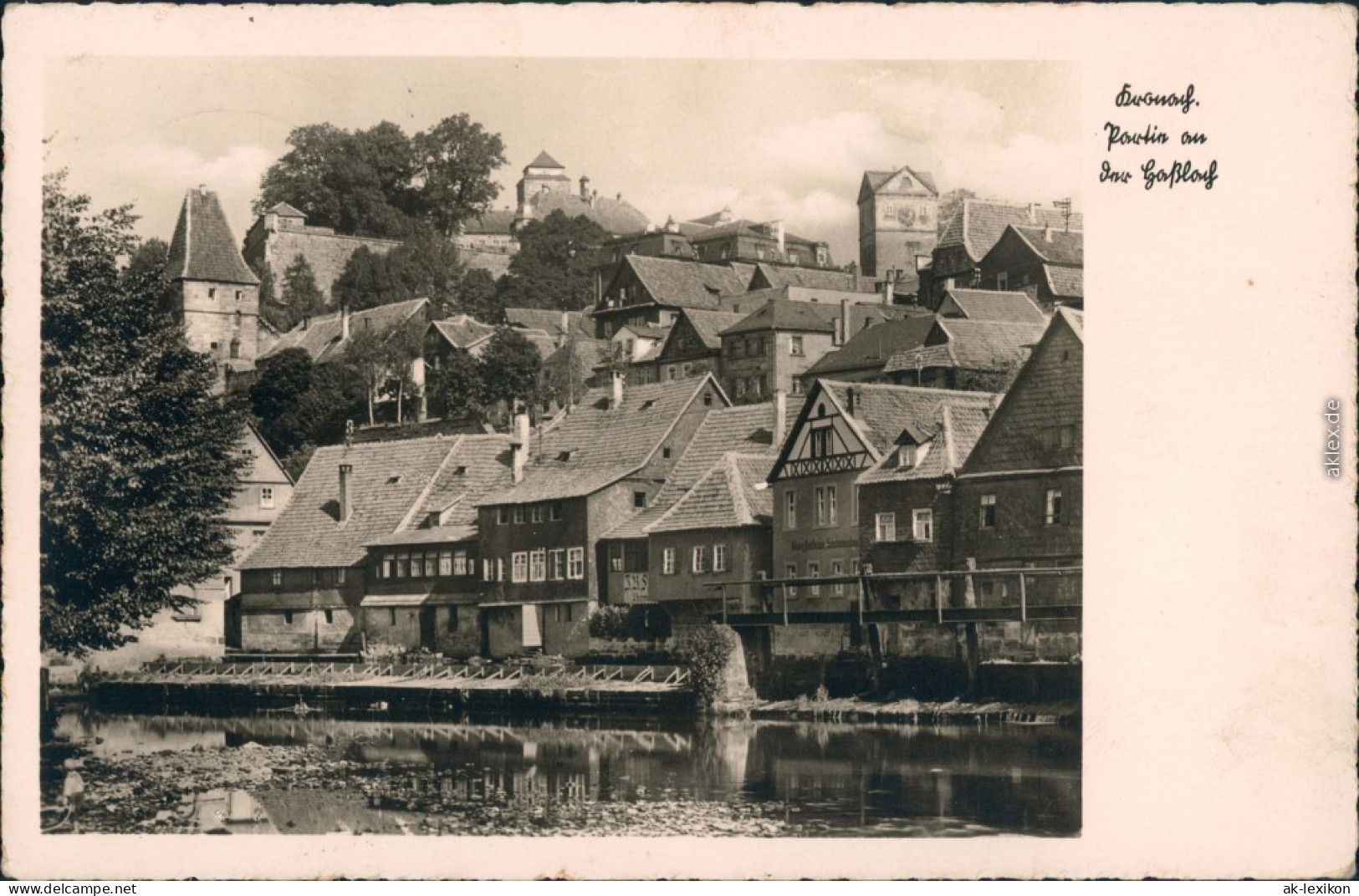 Ansichtskarte Kronach Partie An Der Haßlach 1939 - Kronach
