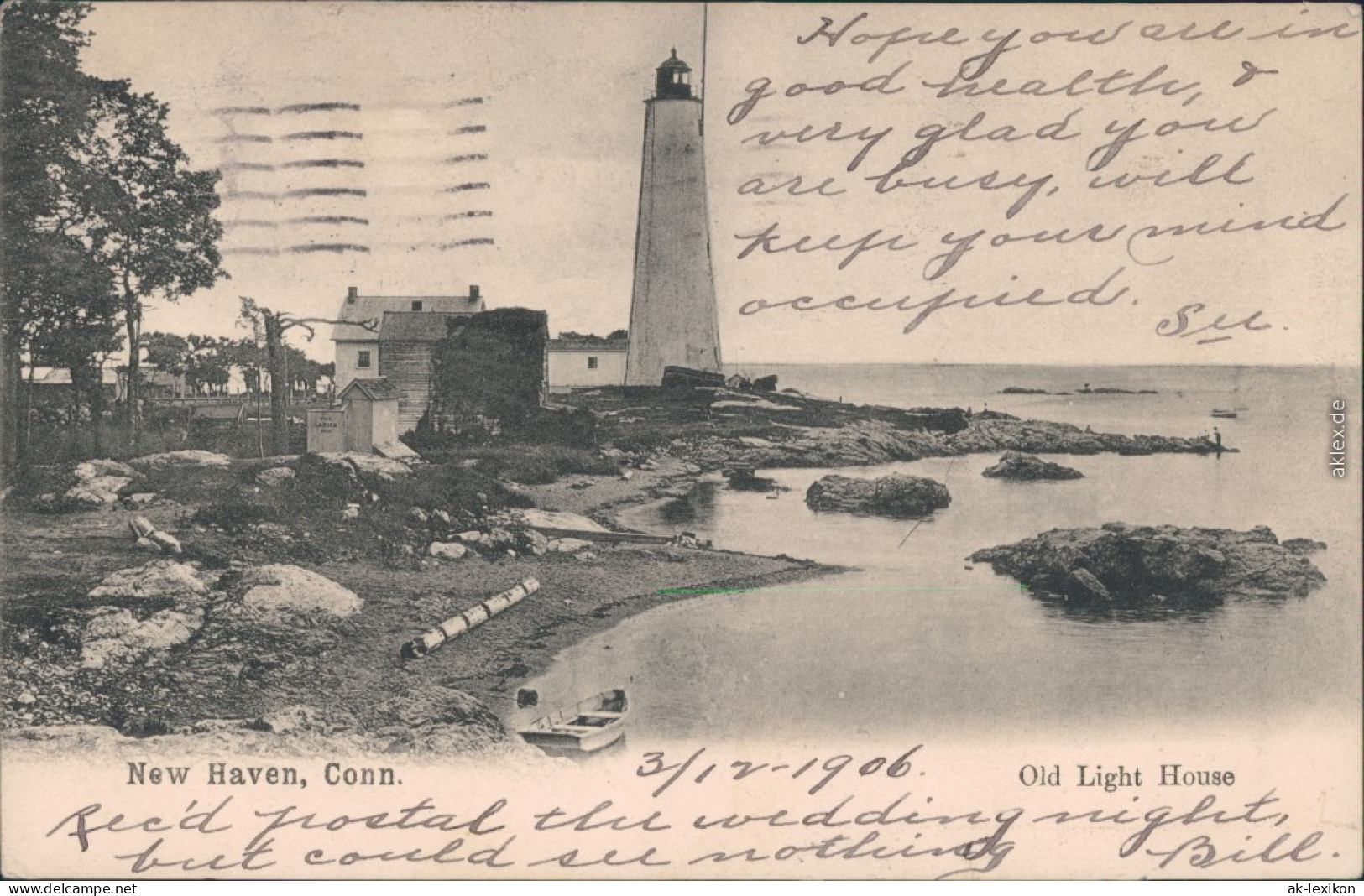 Ansichtskarte New Haven Leuchtturm - Old Light House 1906 - Other & Unclassified