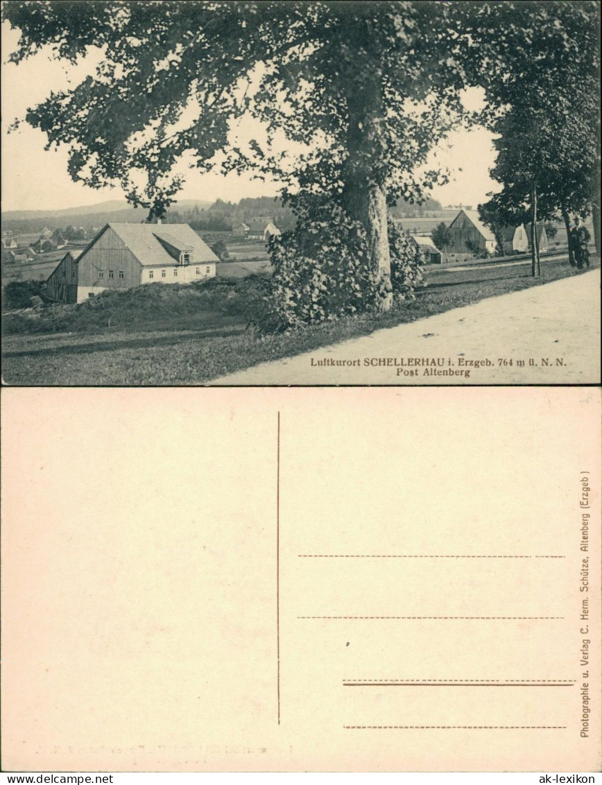 Schellerhau-Altenberg (Erzgebirge) Straßenpartie An Der Stadt 1913  - Schellerhau