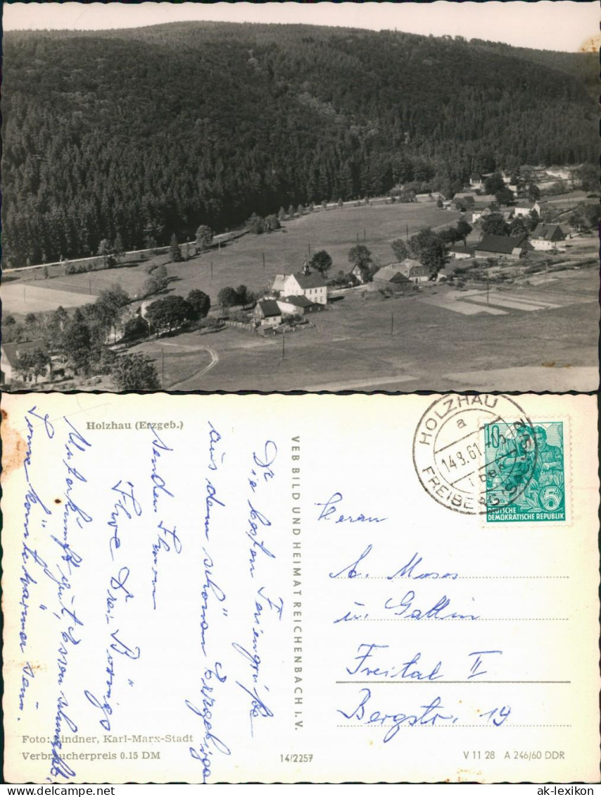 Ansichtskarte Holzhau-Rechenberg-Bienenmühle Blick Auf Den Ort 1960 - Holzhau