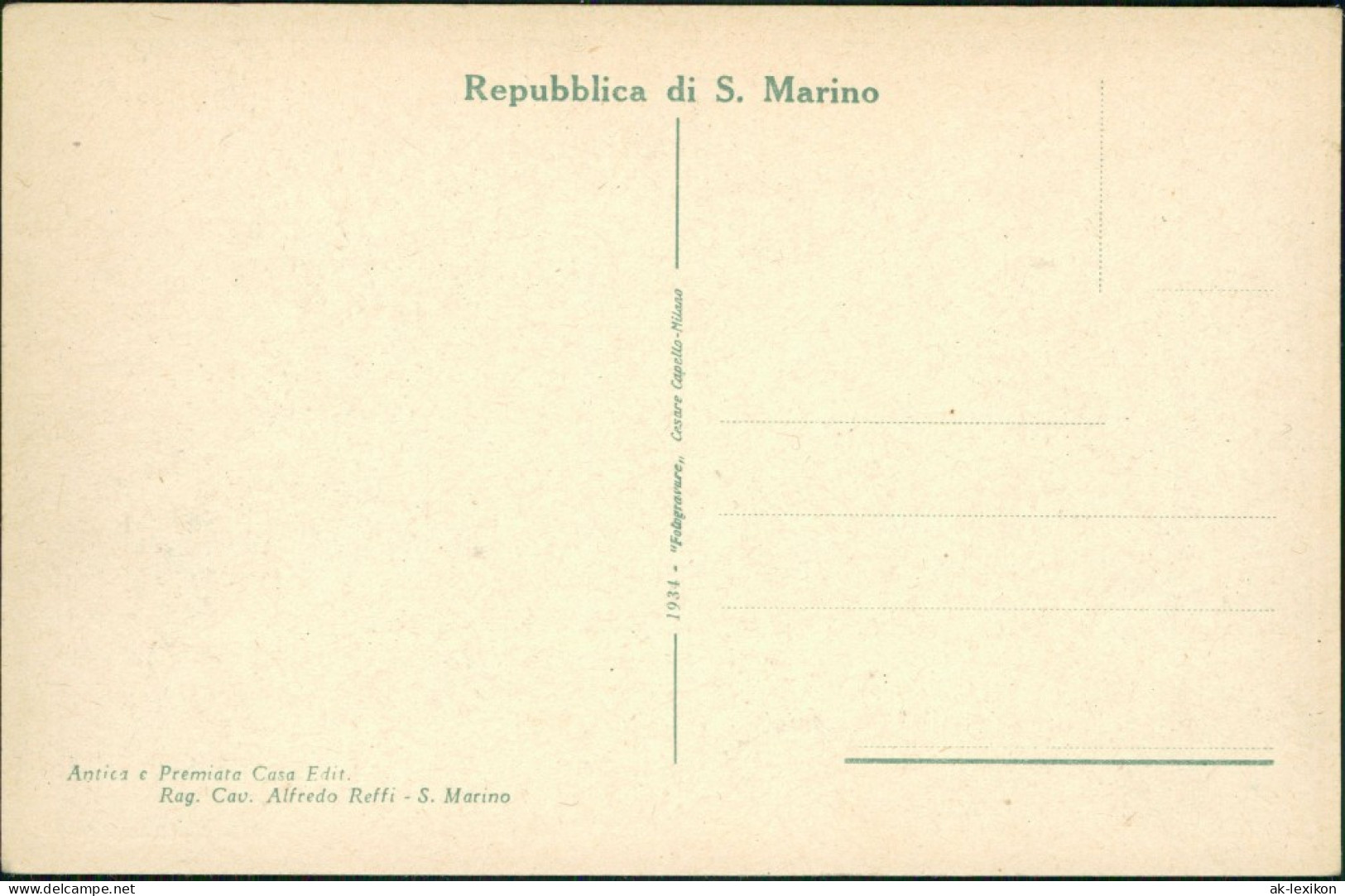 Postcard San Marino Palazzo Del Governatine 1934 - San Marino