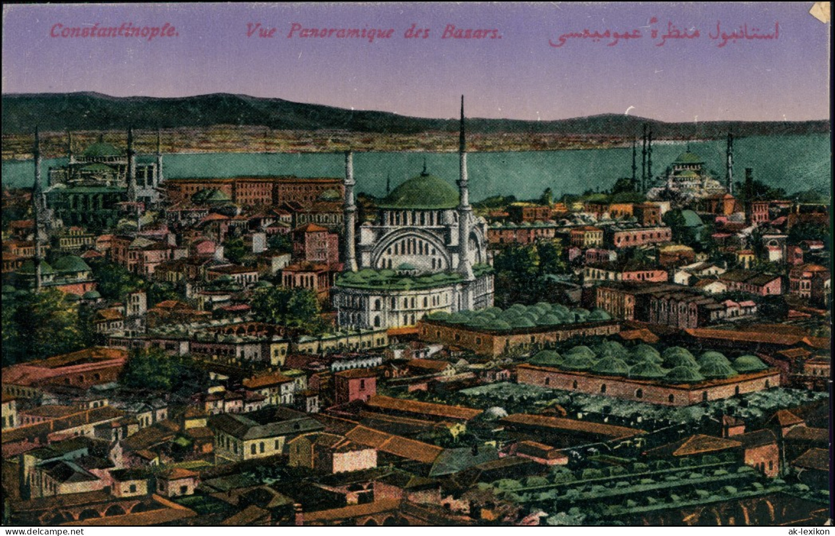 Istanbul Konstantinopel | Constantinople Stadt, Bazar Und Moschee 1914  - Turchia