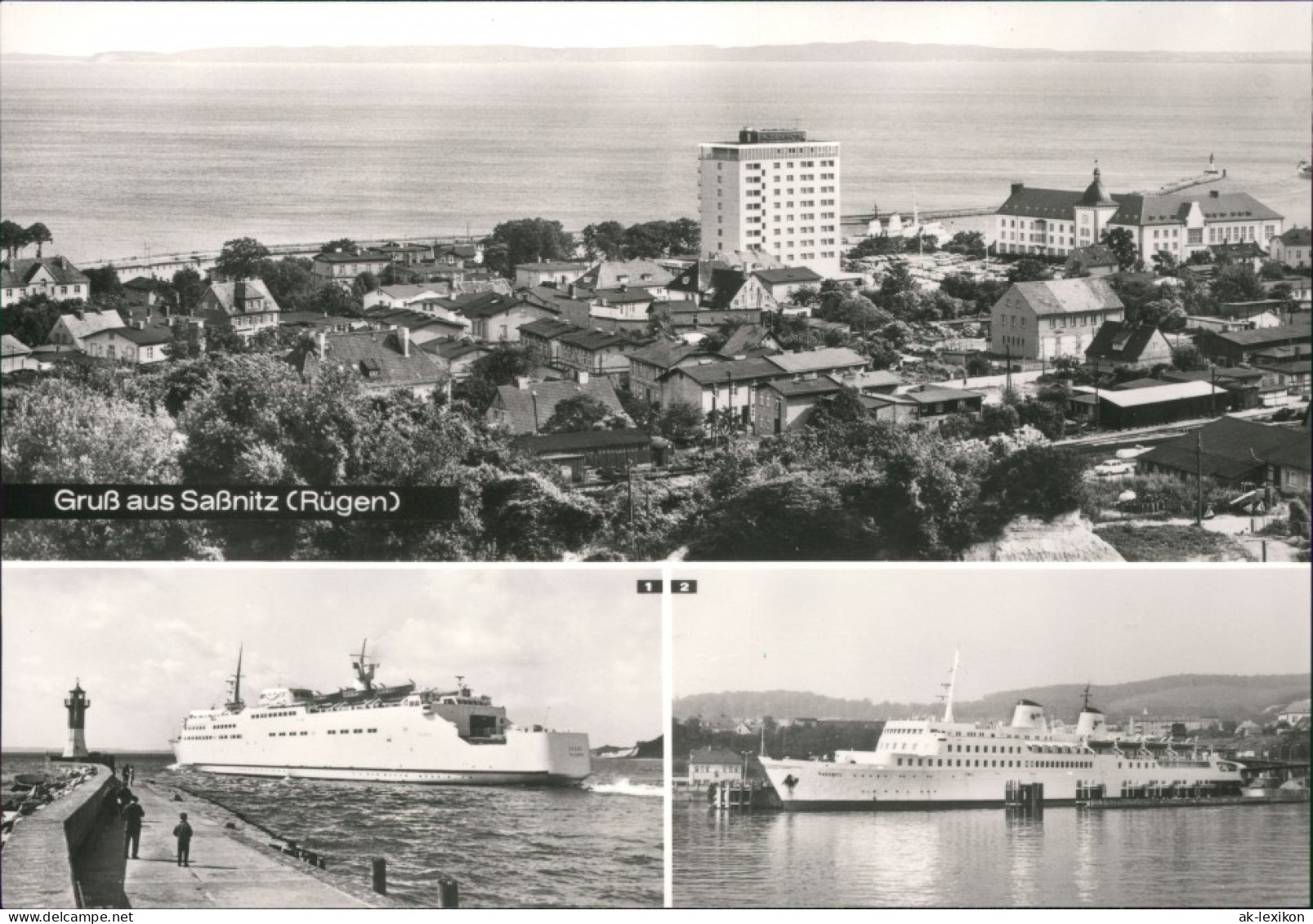 Sassnitz Saßnitz Schwedenfährschiff "Skäne", Fährschiff Saßnitz Im Hafen C1981 - Sassnitz