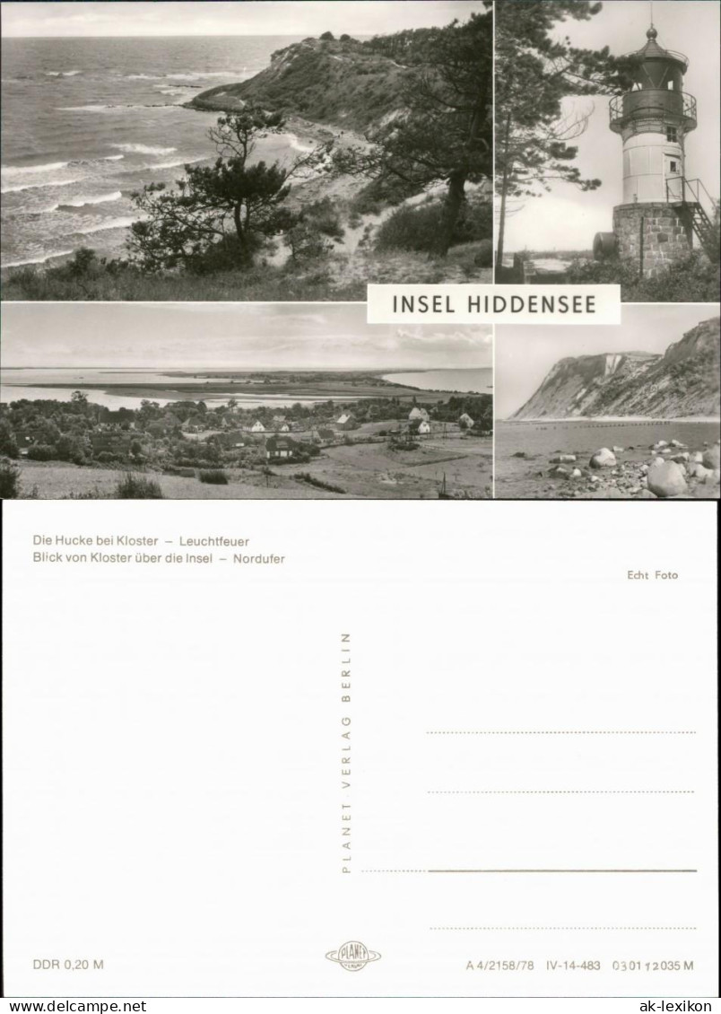 Ansichtskarte Hiddensee Hiddensjö, Hiddensöe Stadt Und Umlandansichten 1978  - Hiddensee