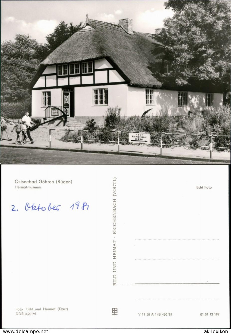 Ansichtskarte Göhren (Rügen) Mönchguter Heimatmuseum 1981 - Göhren