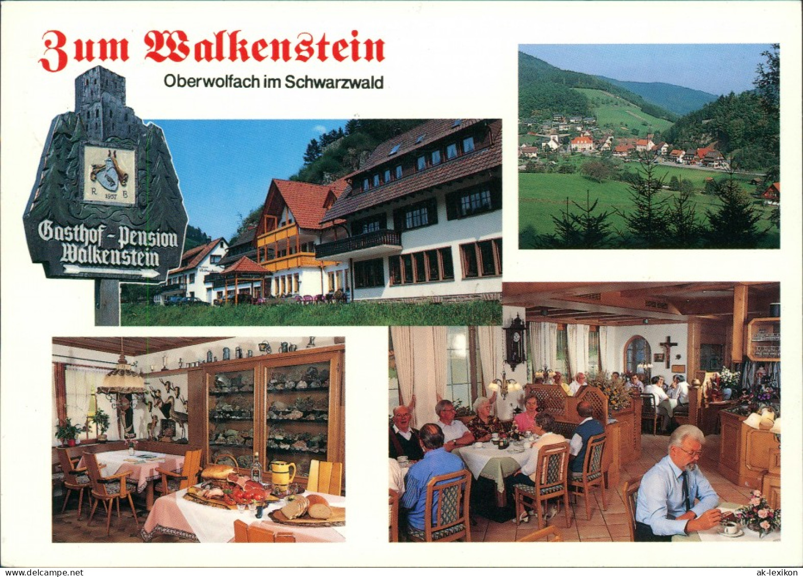Wolfach Schwarzwald) Hotel Gasthof Zum Walkenstein Gaststube, Restaurant 1993 - Wolfach