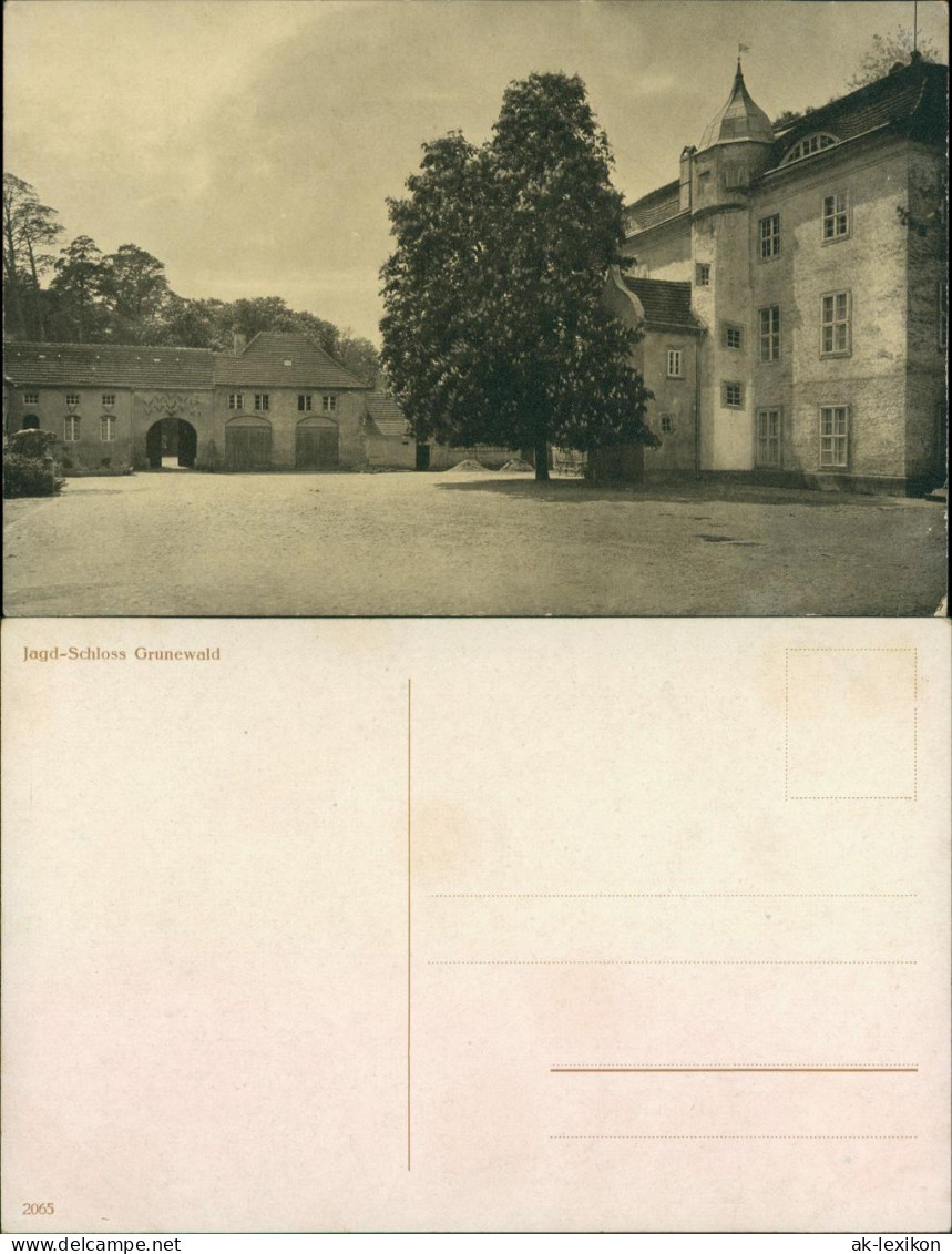 Ansichtskarte Grunewald-Berlin Jagdschloß 1918  - Grunewald