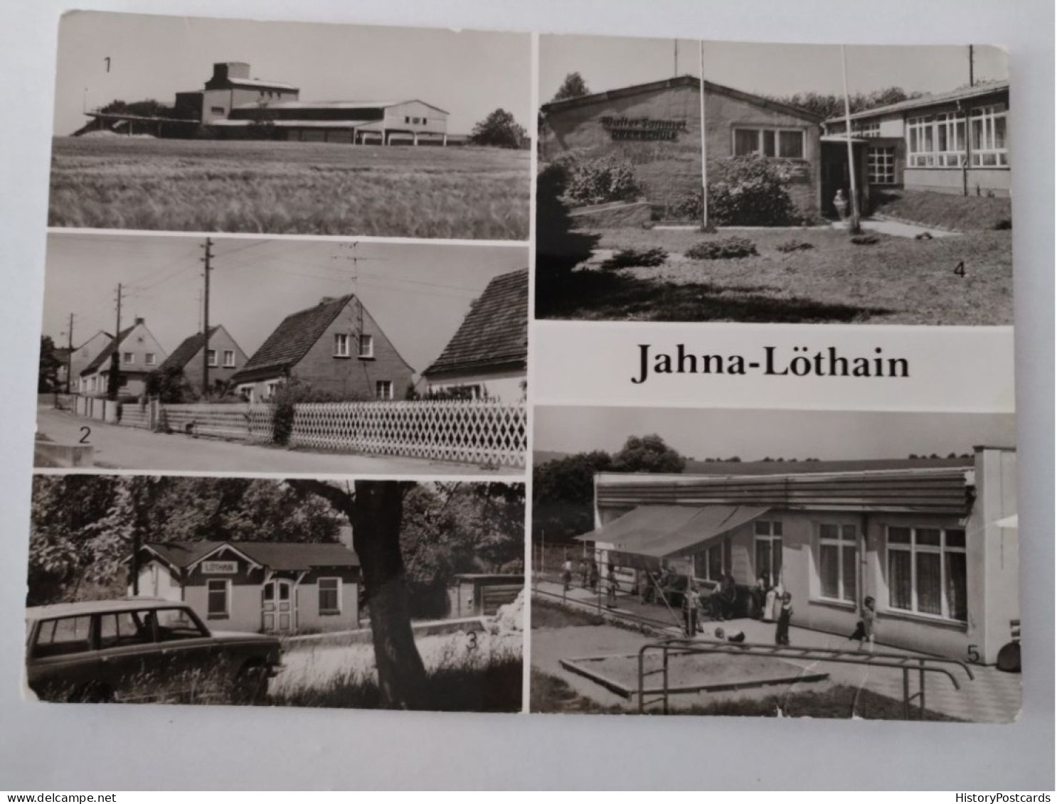 Jahna-Löthain, Jugendklub, Schule, Kita, Käbschütztal, Meissen, 1983 - Meissen