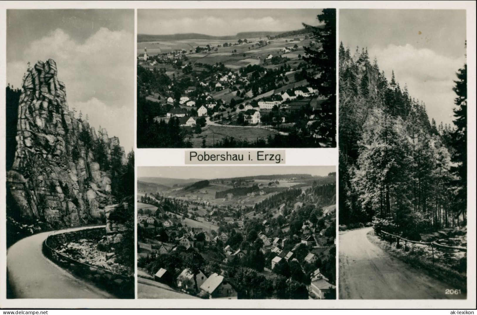 Ansichtskarte Pobershau-Marienberg Im Erzgebirge Mehrbild: Stadtansichten 1937 - Marienberg