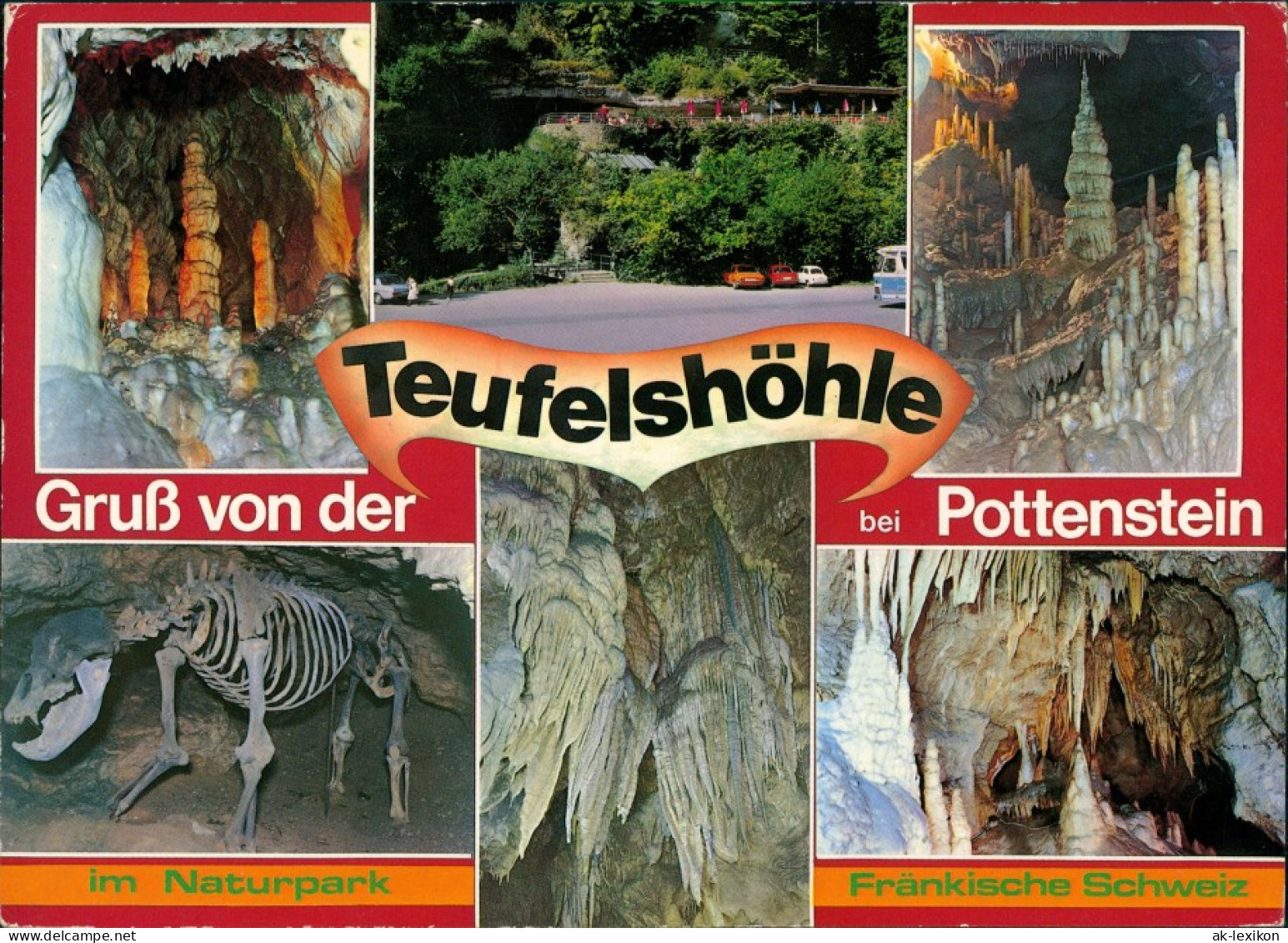 Pottenstein Naturpark Fränische Schweiz Teufelshöhle Höhlen Ansichten 1983 - Pottenstein